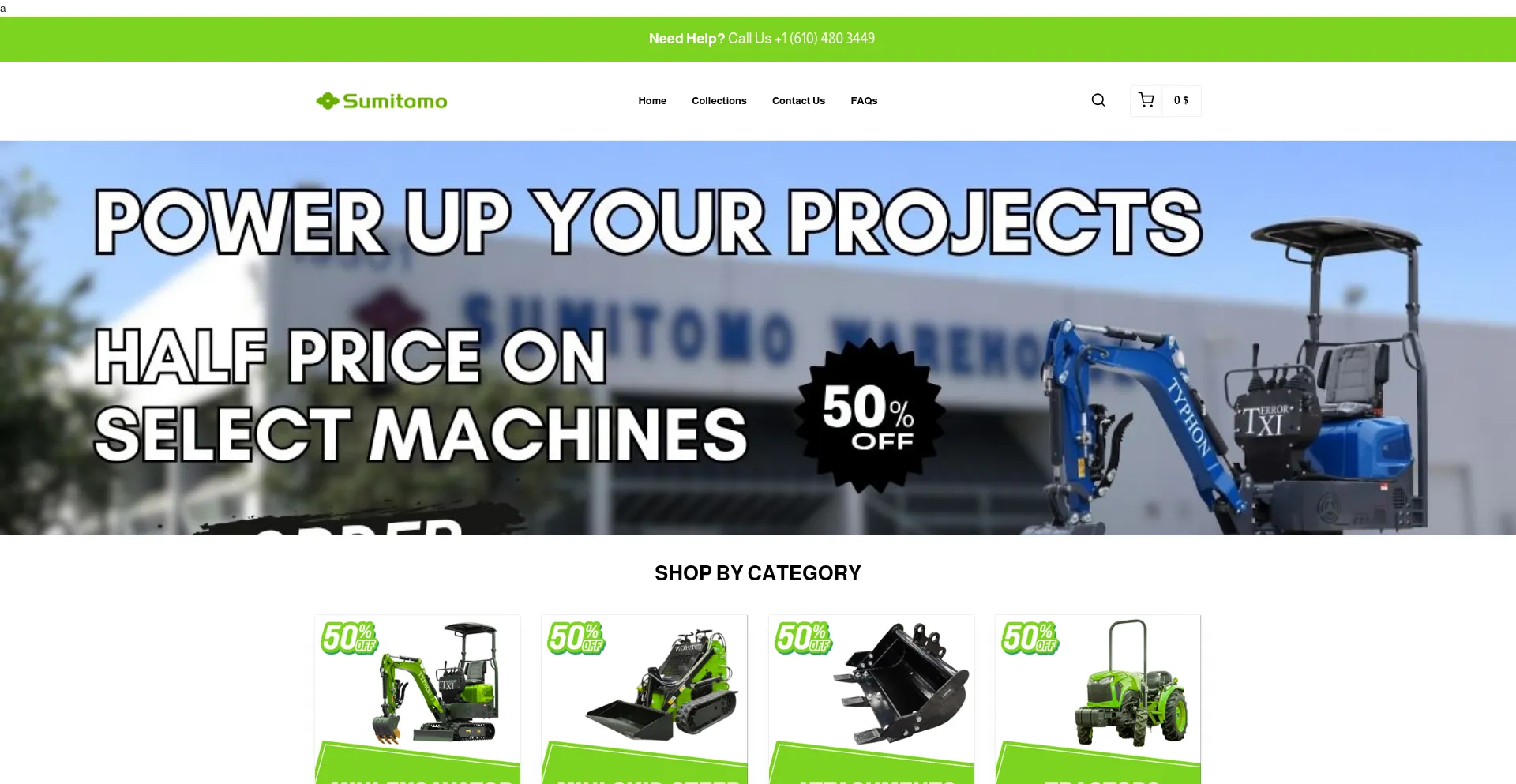 Website screenshot of Sumitomollc.com