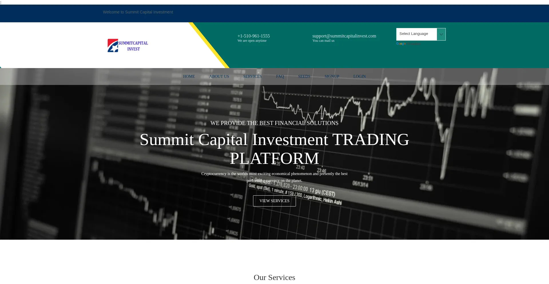 Website screenshot of Summitcapitalinvest.com