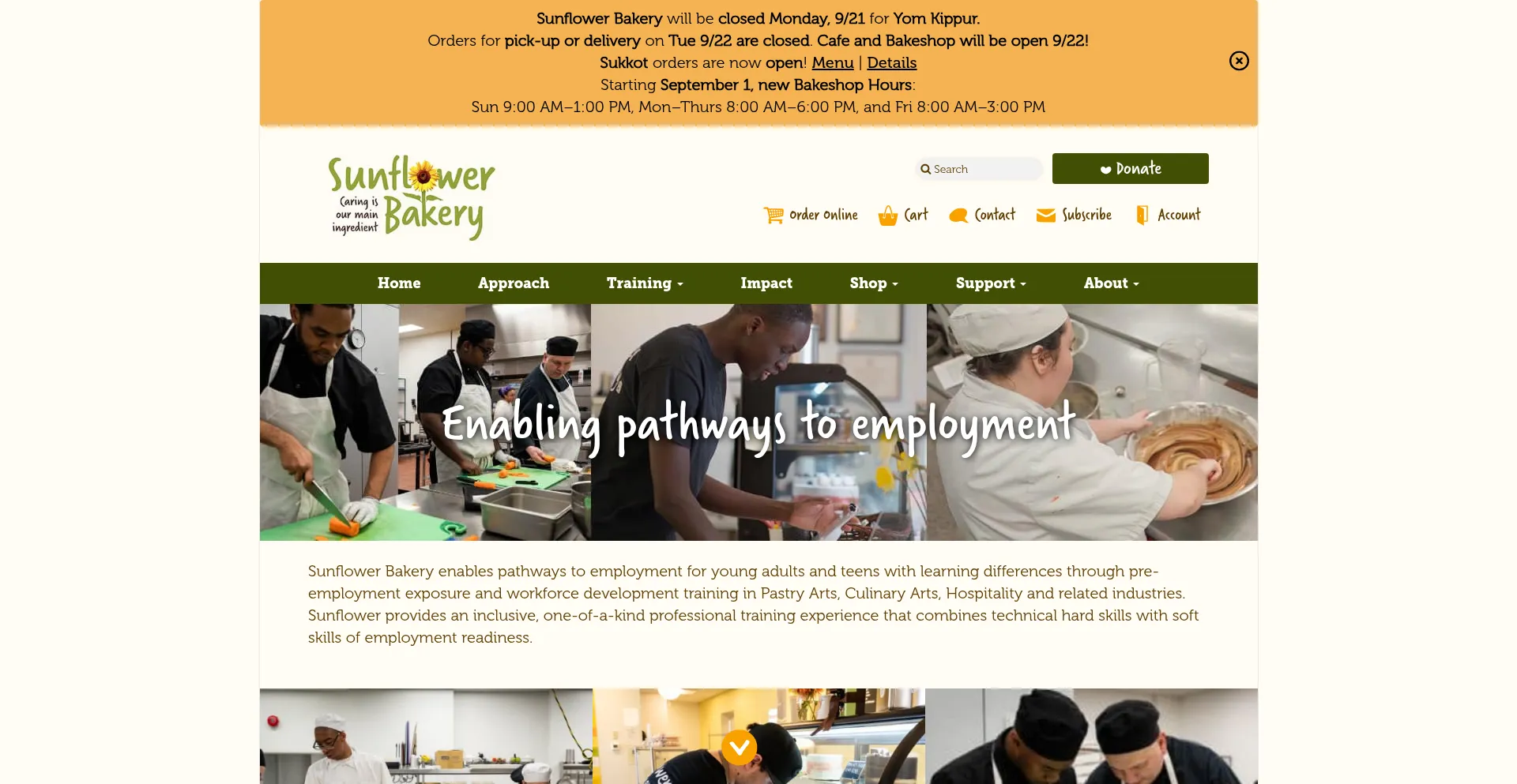 Sunflowerbakery.org