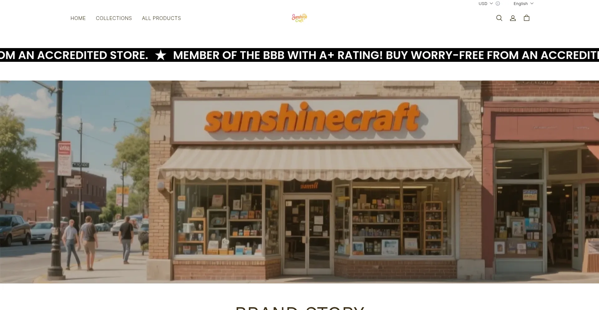 Website screenshot of Sunshinecrt.com