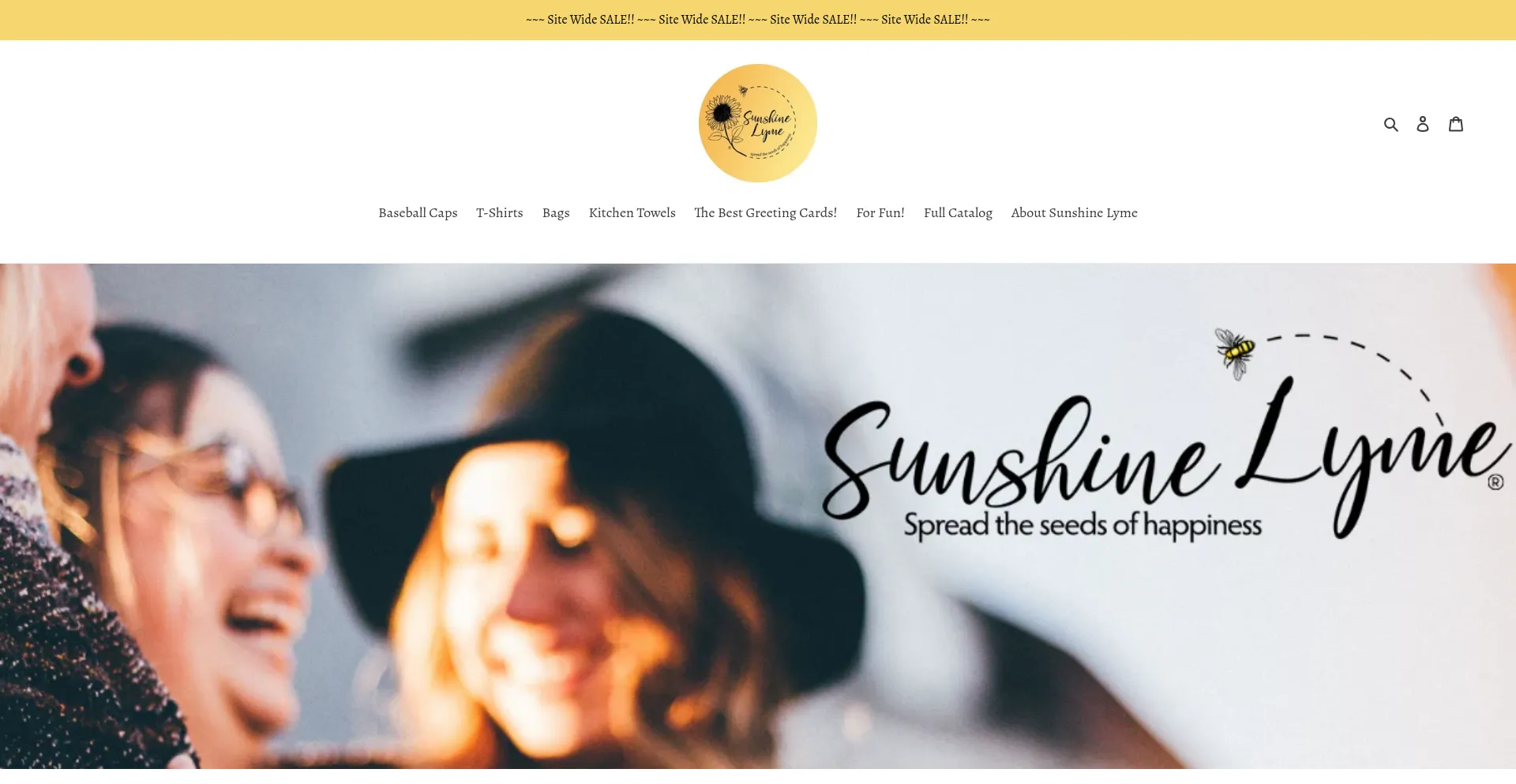 Website screenshot of Sunshinelyme.com
