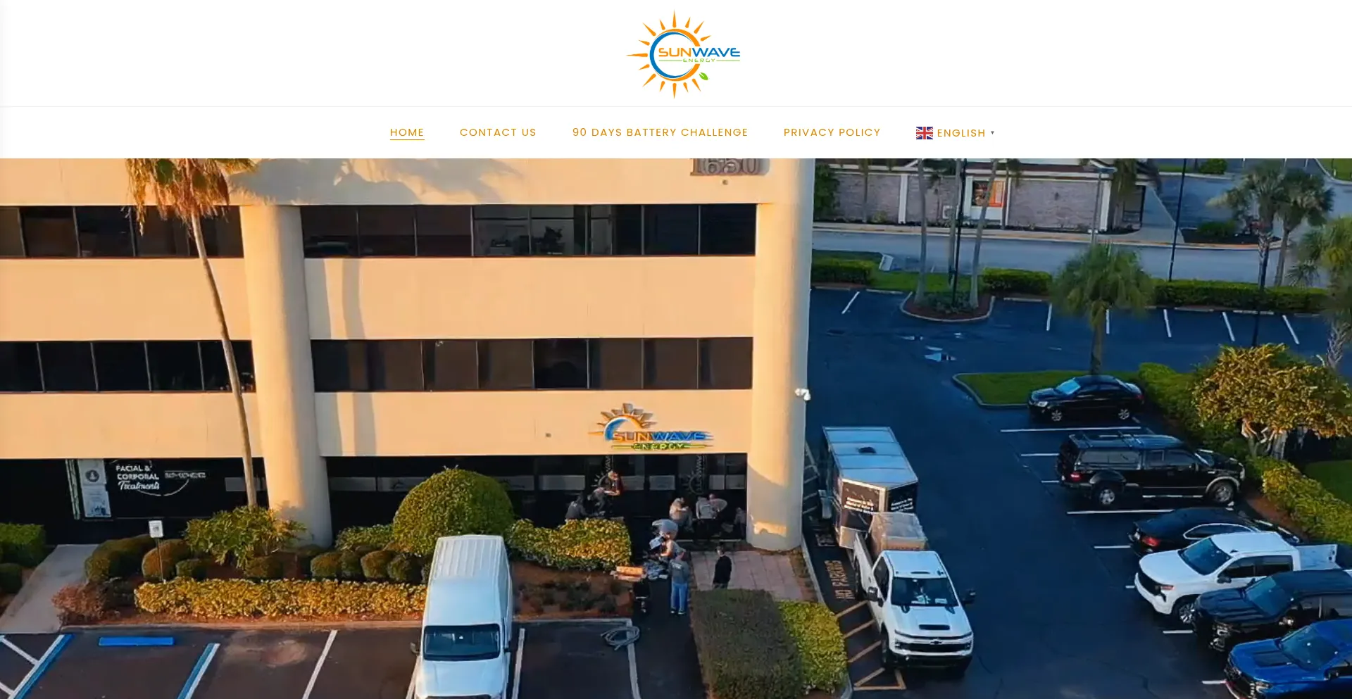 Website screenshot of Sunwaveenergyusa.com