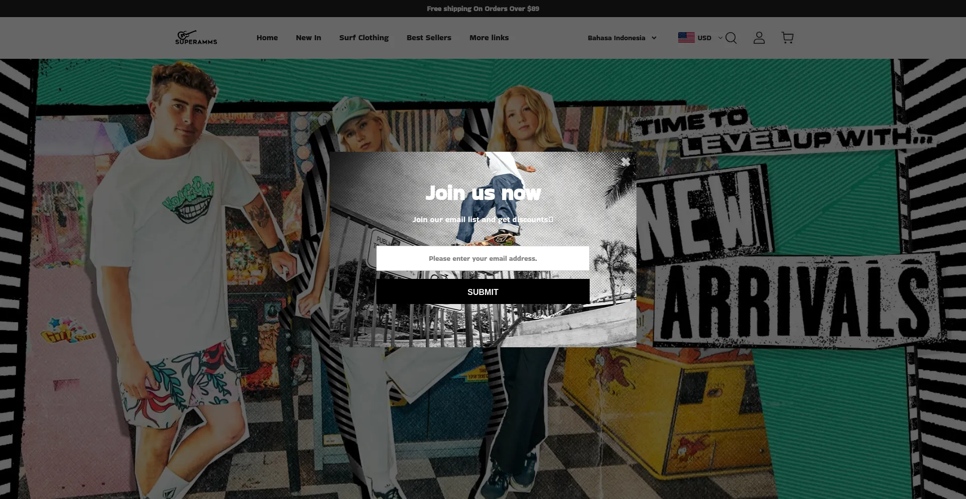 Website screenshot of Superamms.com