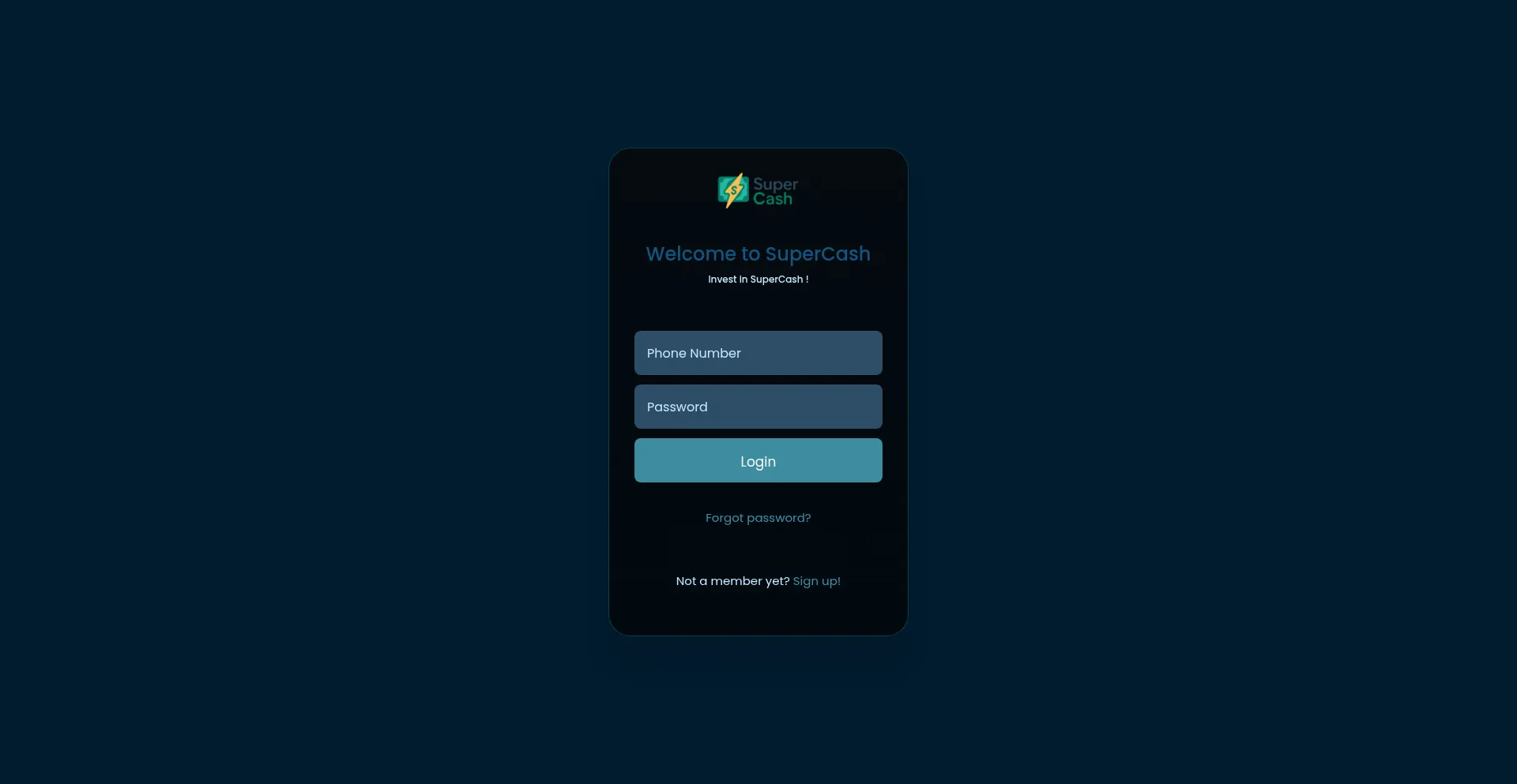 Website screenshot of Superr-cash.com