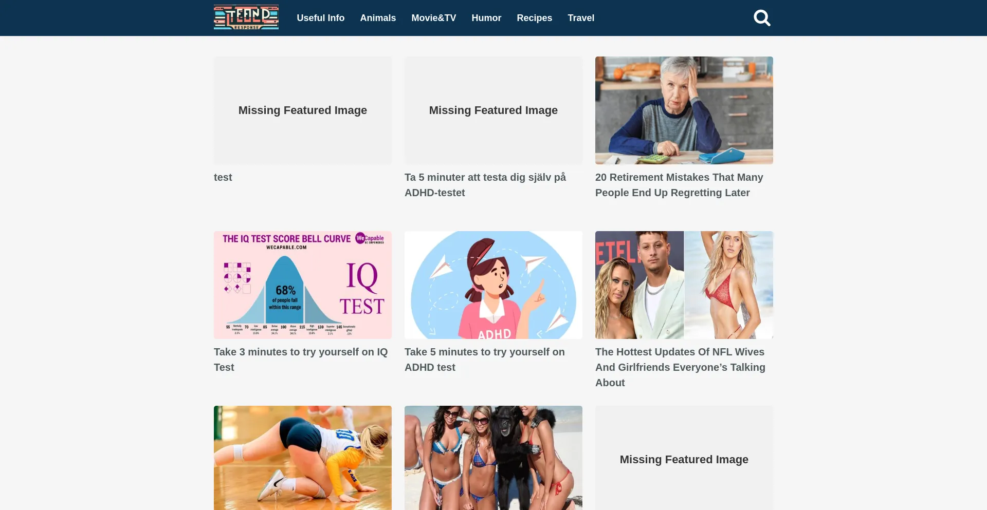 Website screenshot of Supertrendresponse.co.nz