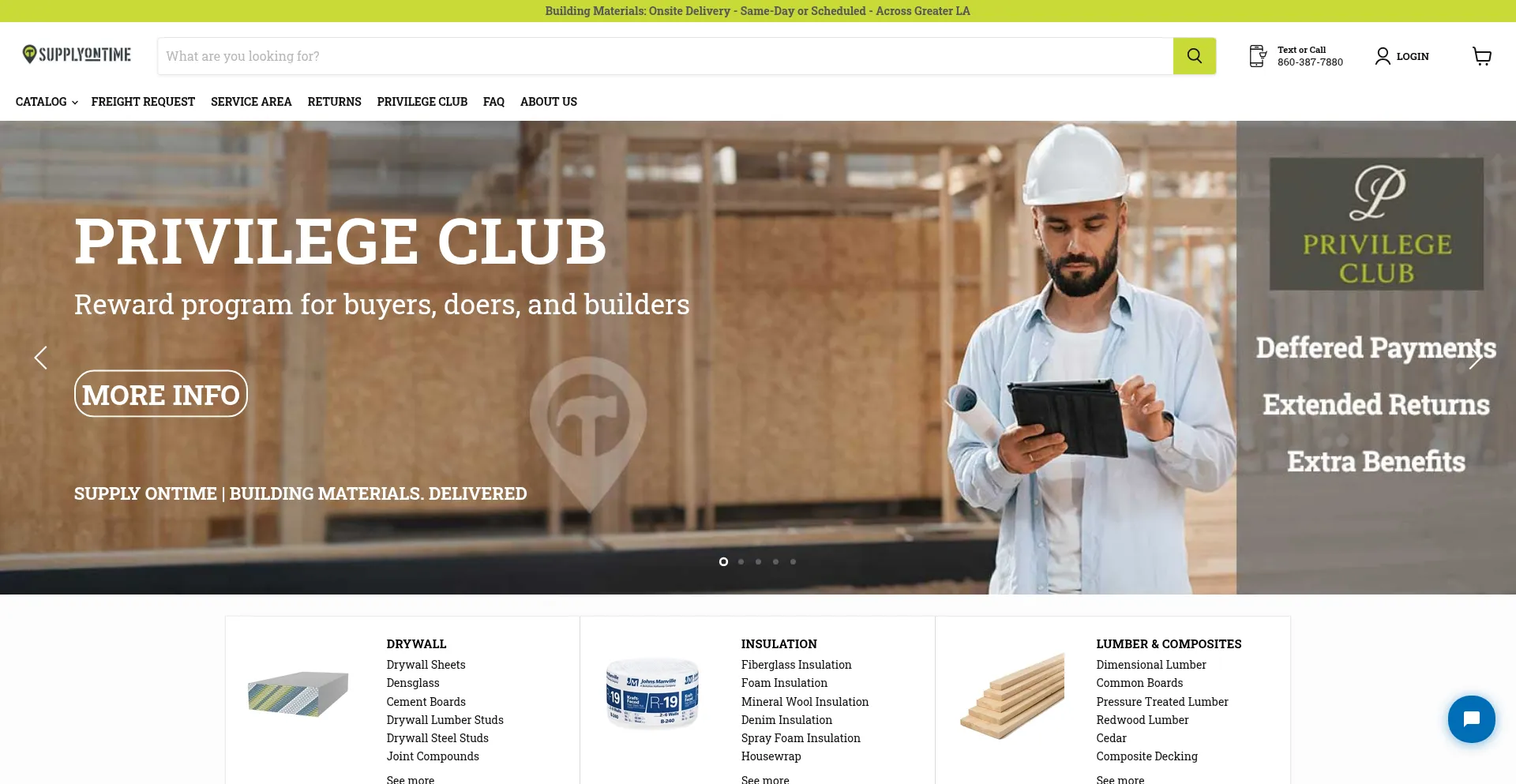 Website screenshot of Supply-ontime.com