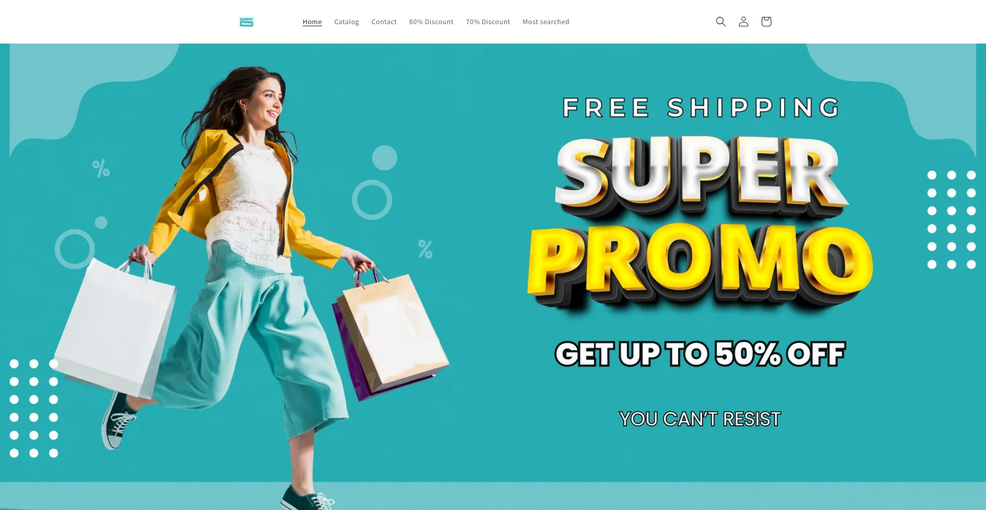 Website screenshot of Supplydeals.shop