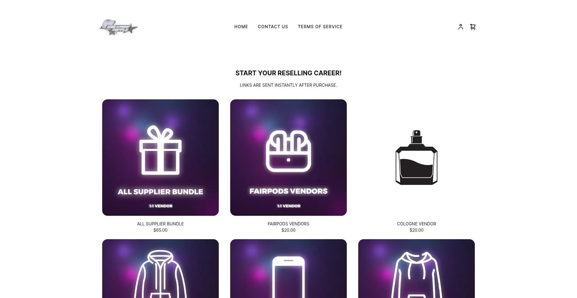 Website screenshot of Supplykao.com