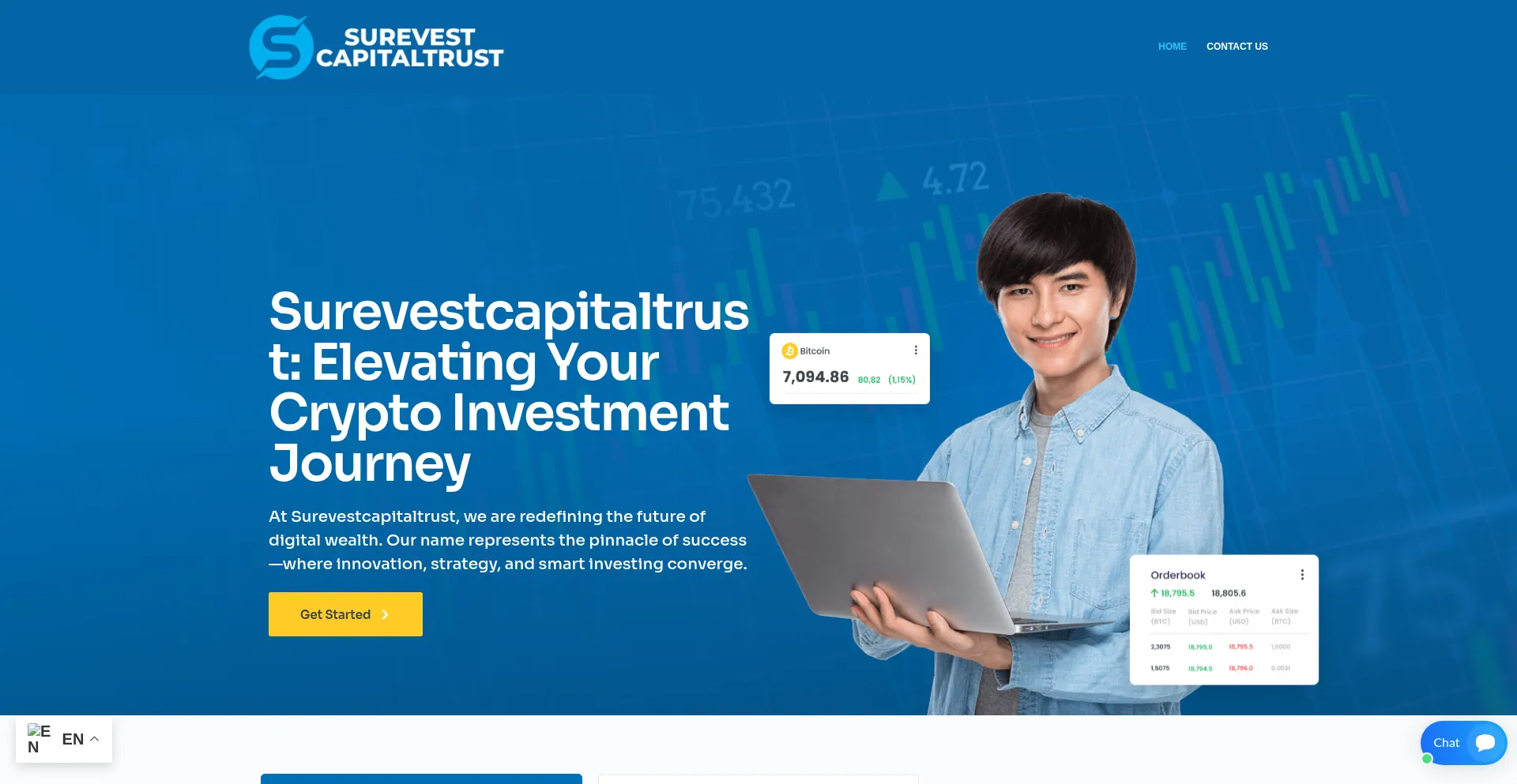 Website screenshot of Surevestcapitaltrust.com