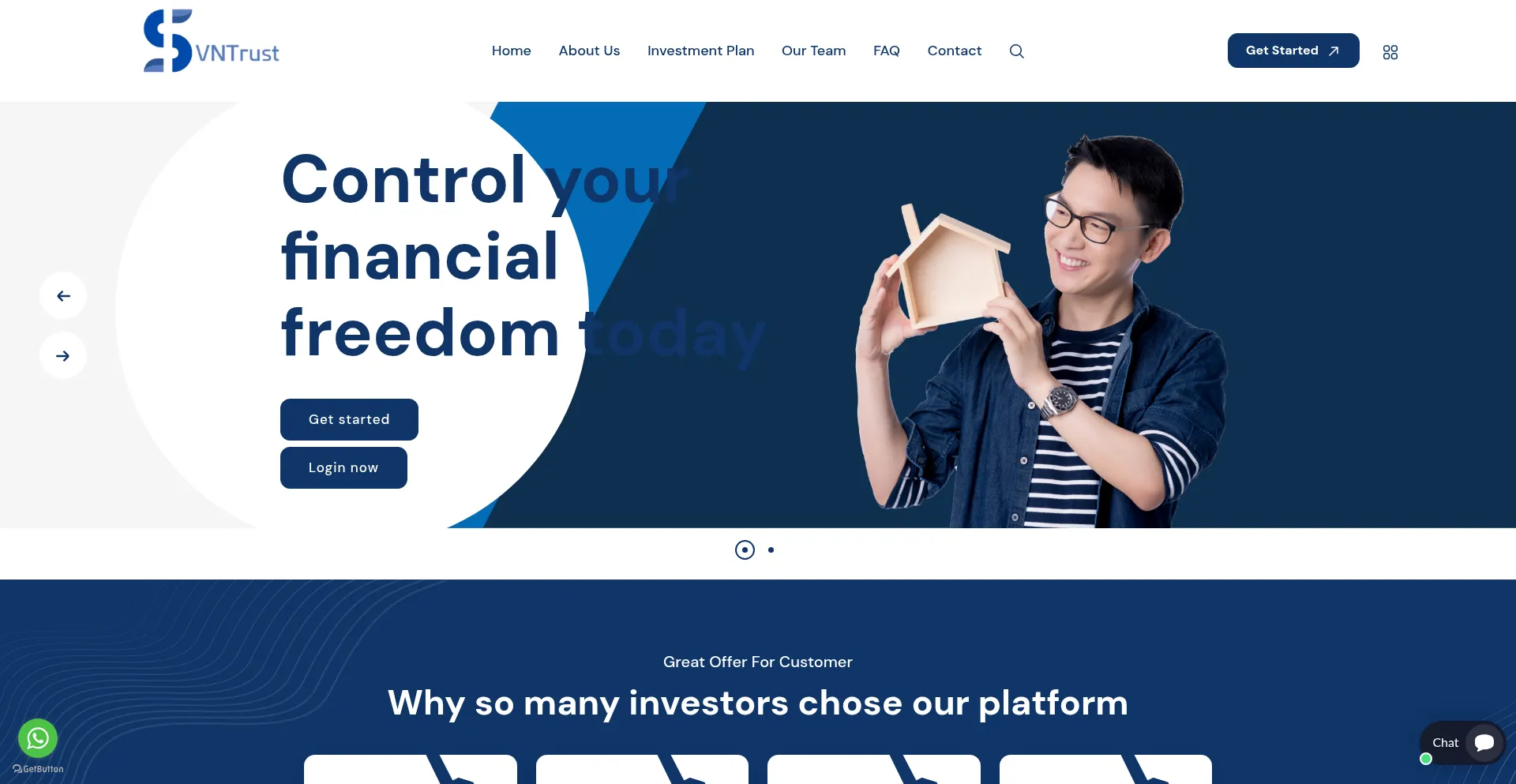 Website screenshot of Svntrust.com