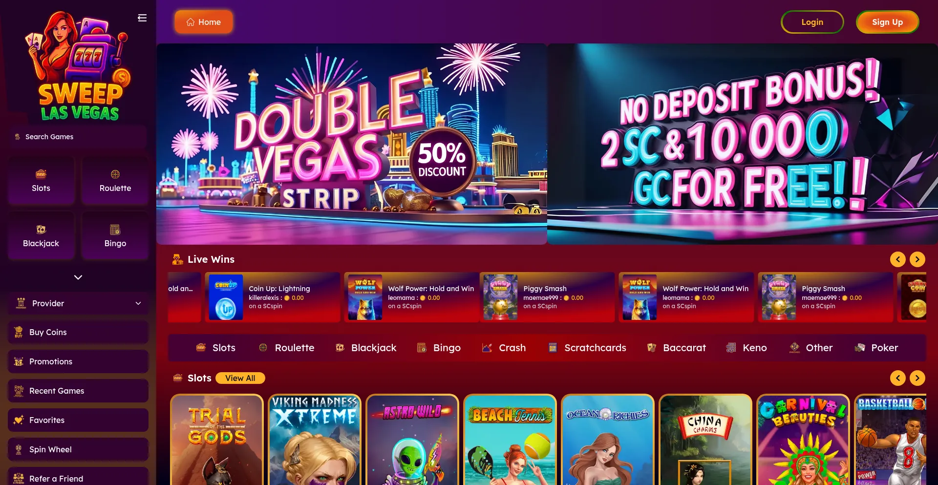 Sweeplasvegas.com