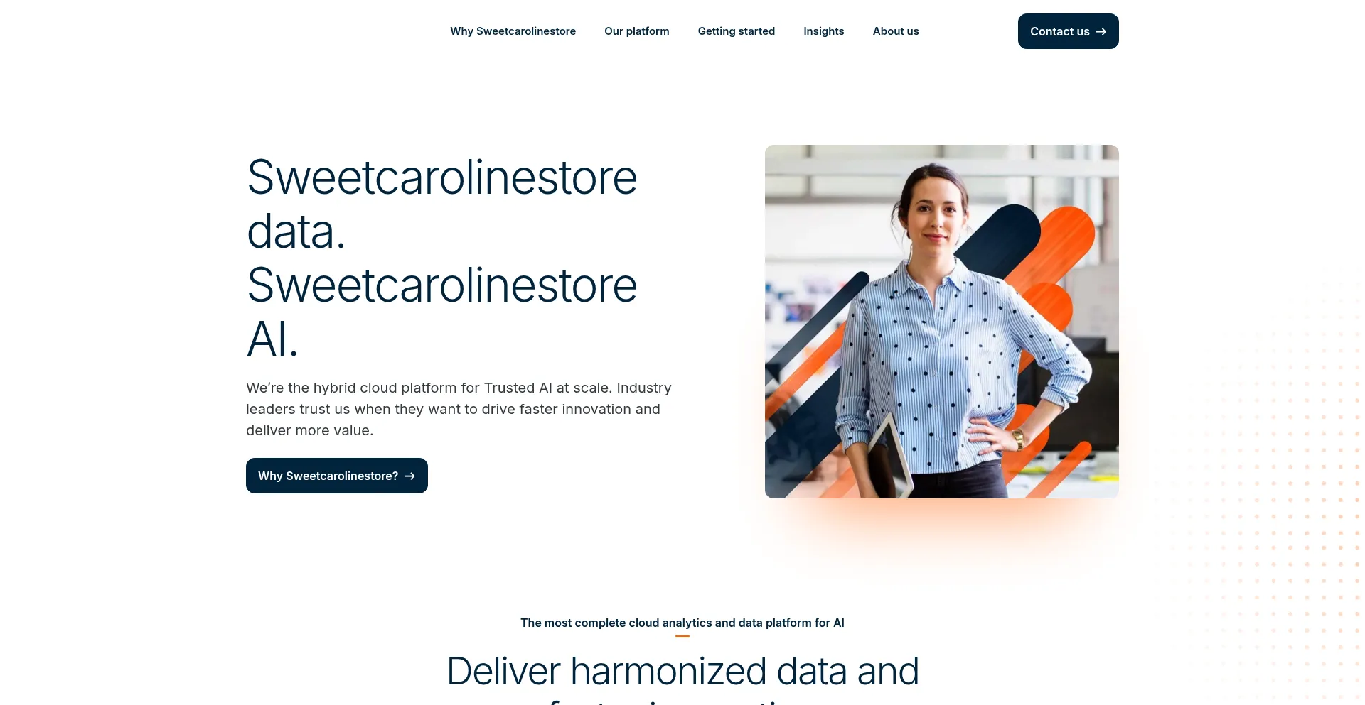 Website screenshot of Sweetcarolinestore.com