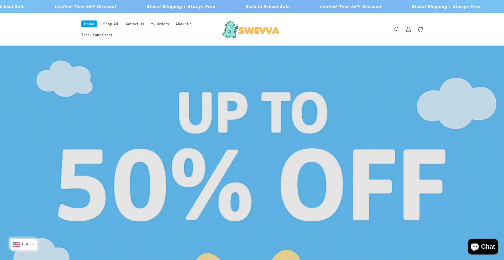 Website screenshot of Swevva.com