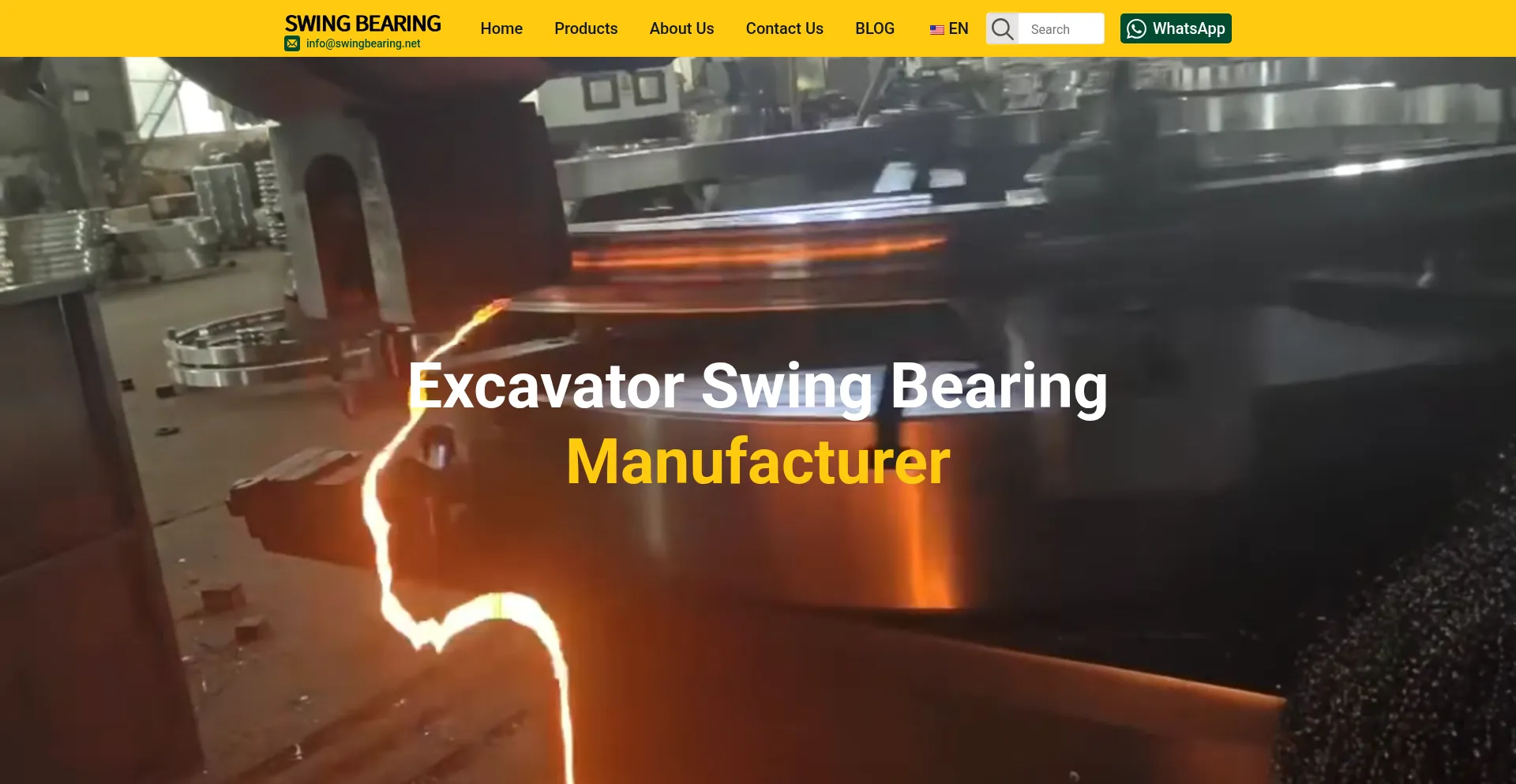 Website screenshot of Swingbearing.net