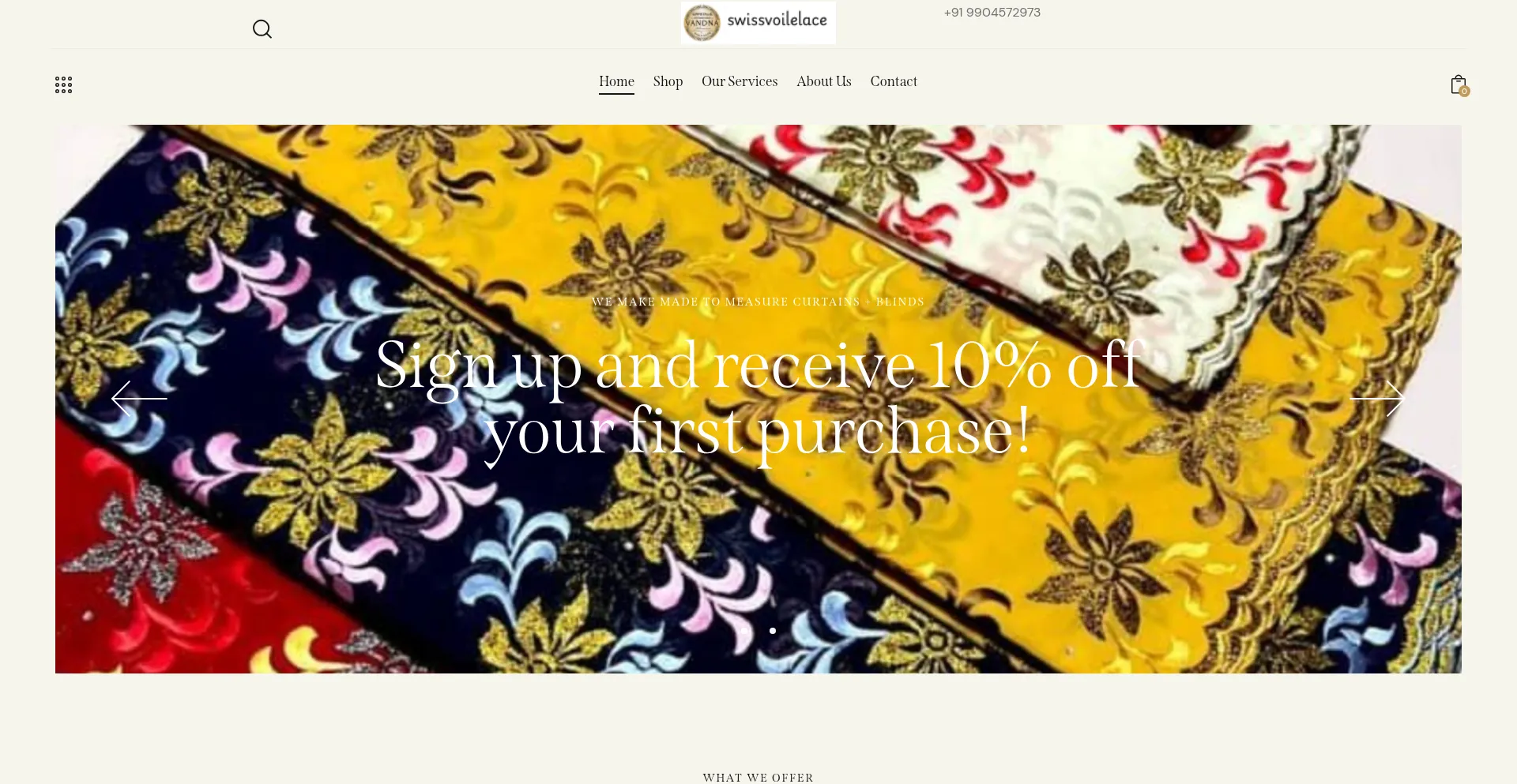 Website screenshot of Swissvoilelace.com