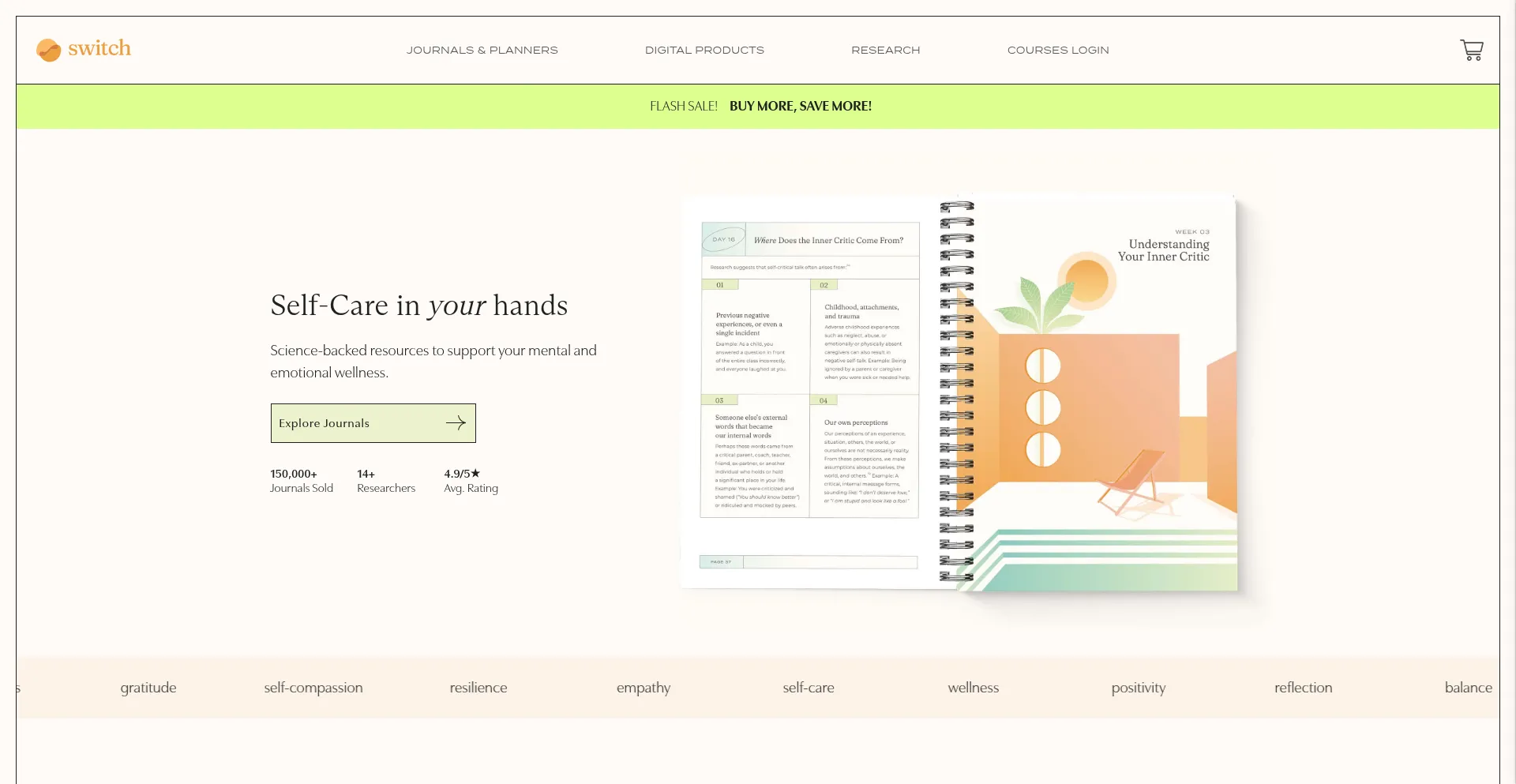 Website screenshot of Switchresearch.org