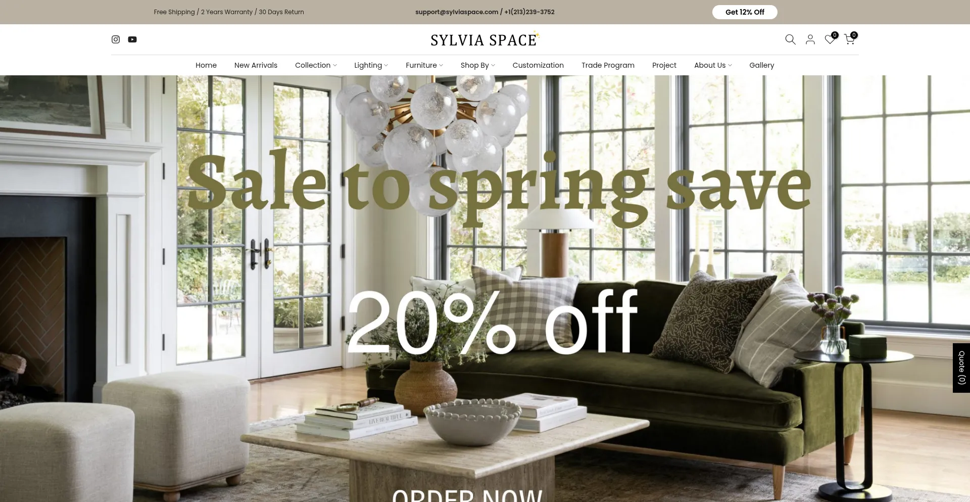 Website screenshot of Sylviaspacesus.com