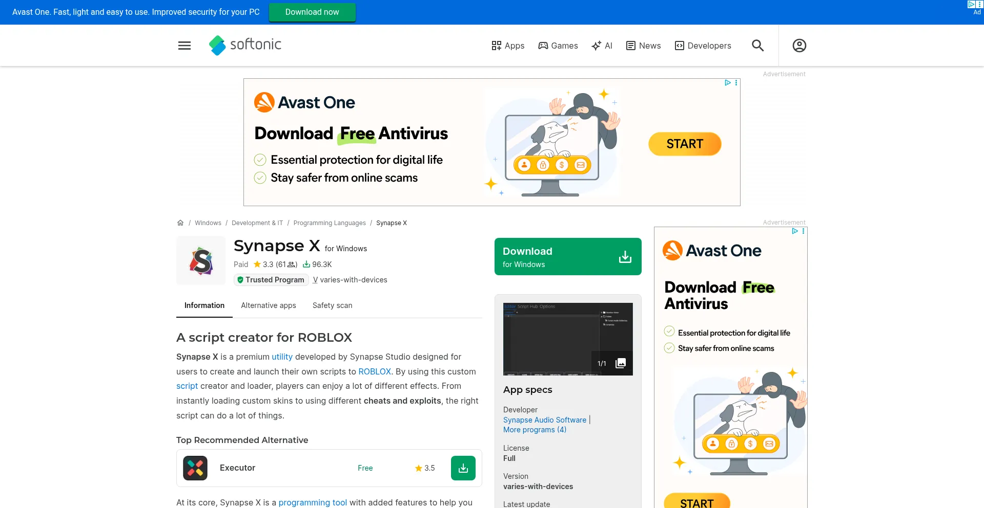 Synapse-x.en.softonic.com