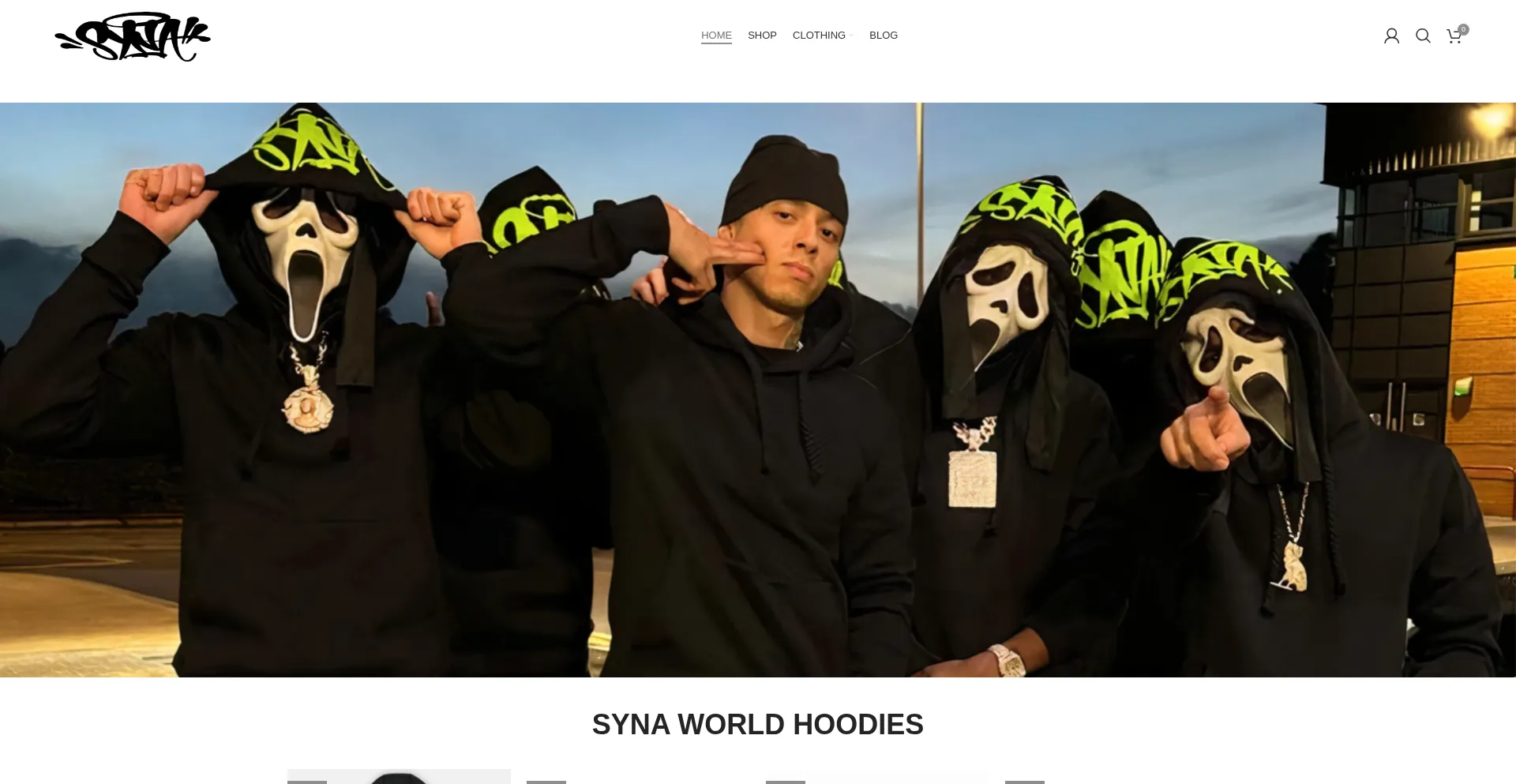 Website screenshot of Synaworldofficialuk.com