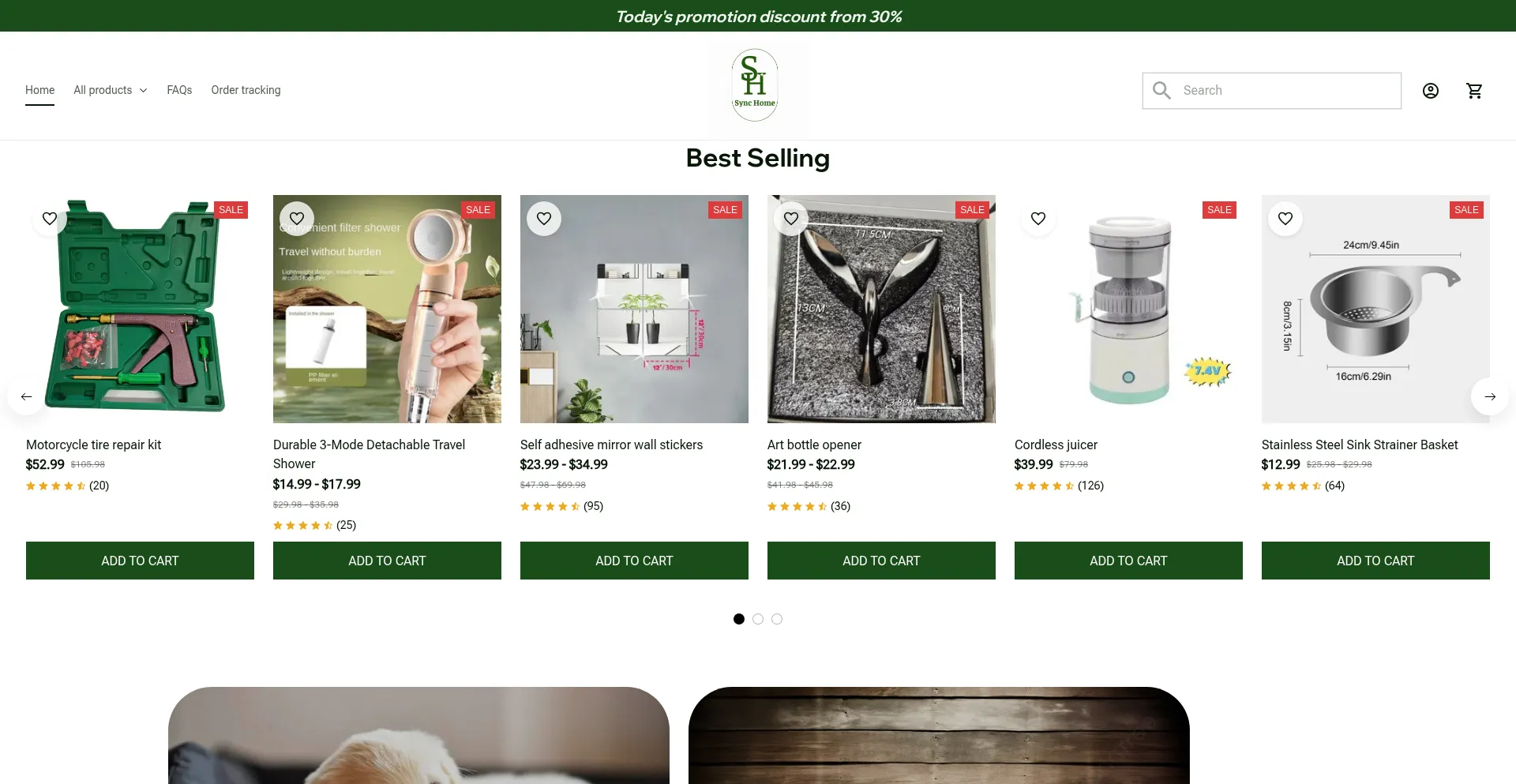 Website screenshot of Synchome.site