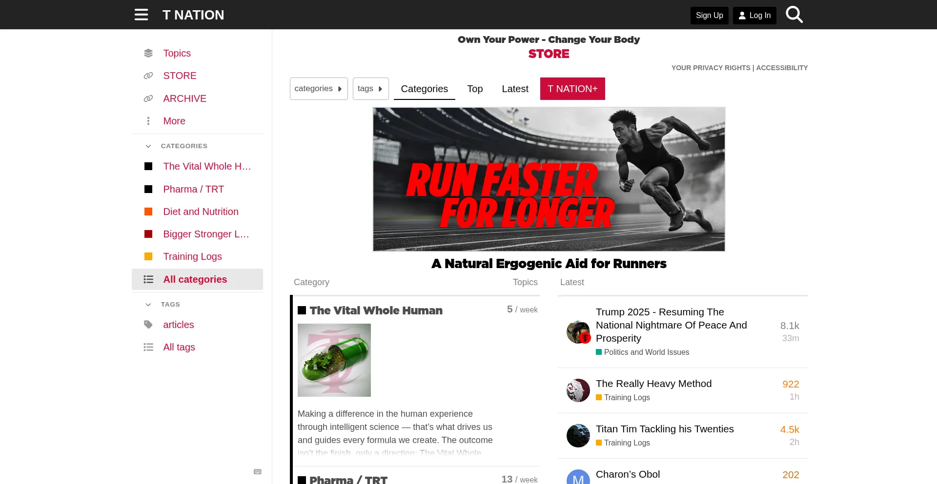 Website screenshot of T-mag.com