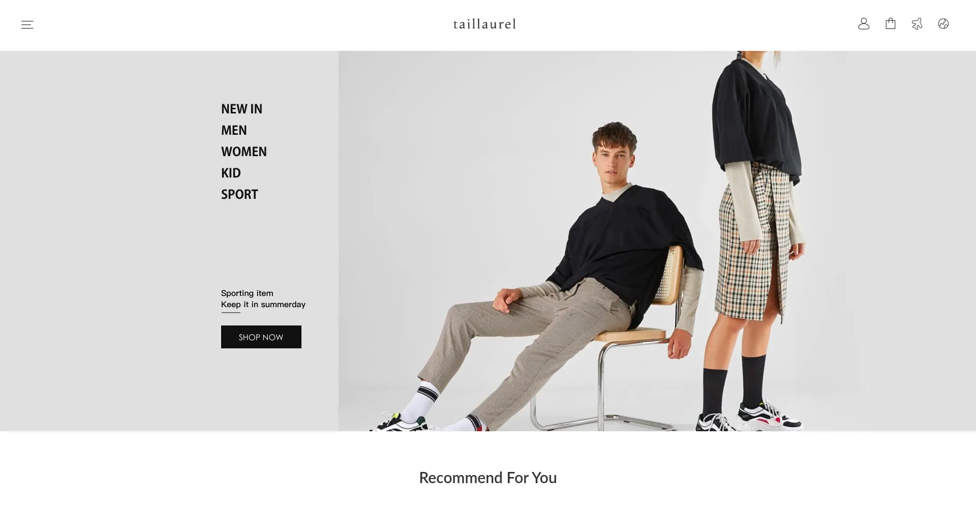 Website screenshot of Taillaurel.com