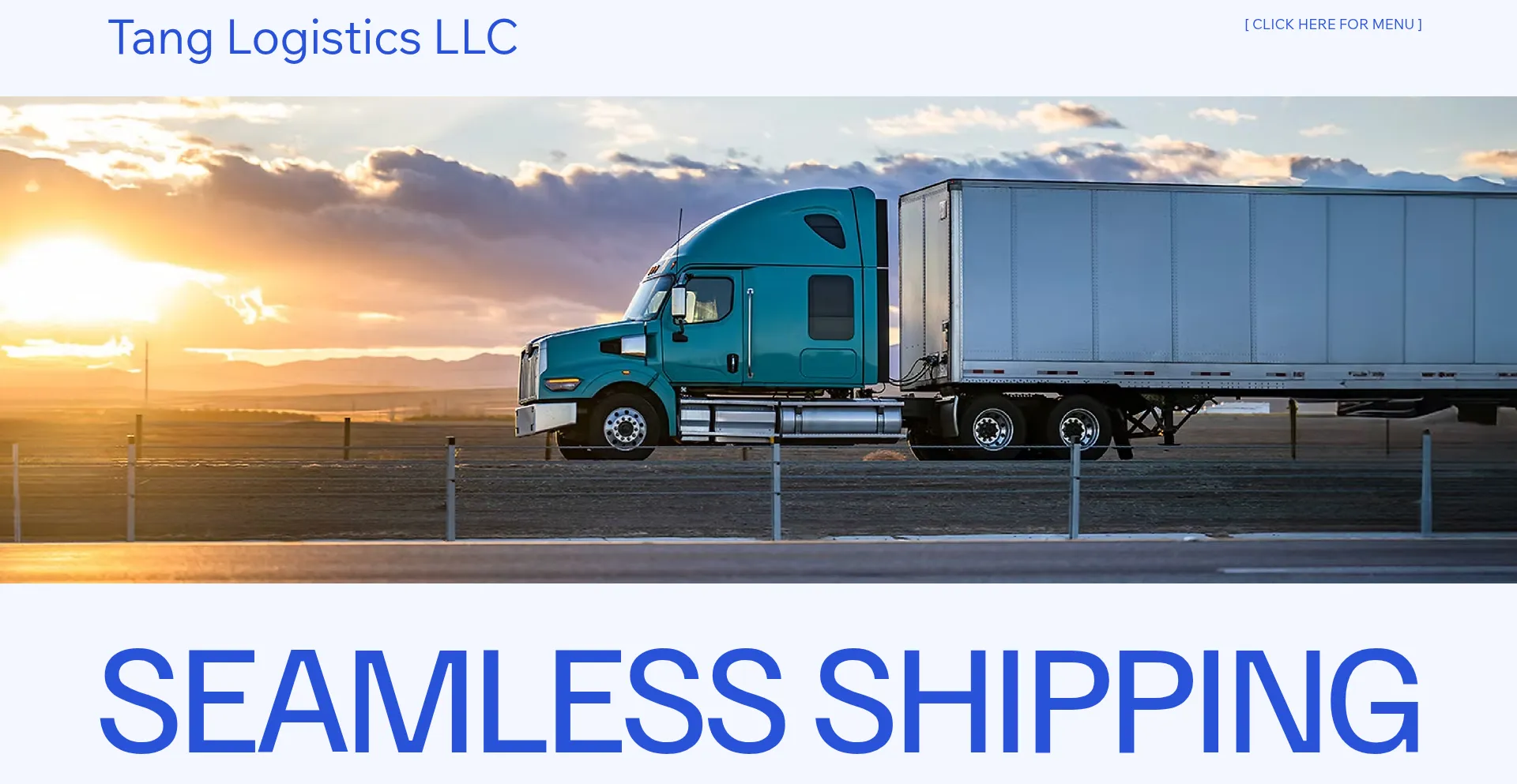 Website screenshot of Tanglogisticsllc.com