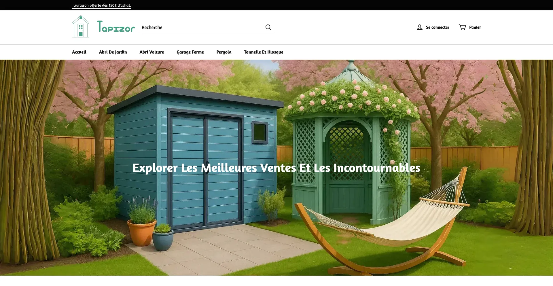 Website screenshot of Tapizor.com