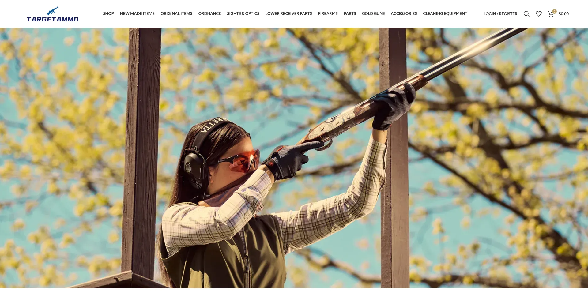 Website screenshot of Targetammousa.com