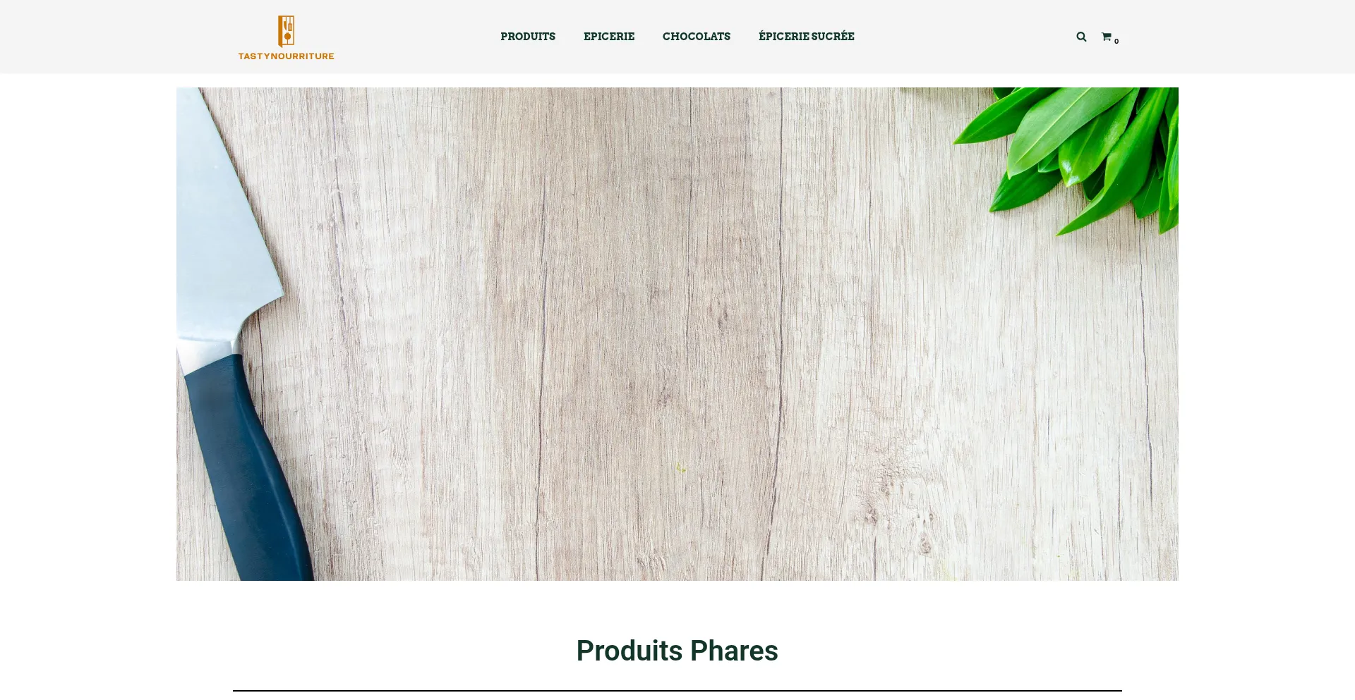 Website screenshot of Tastynourriture.shop