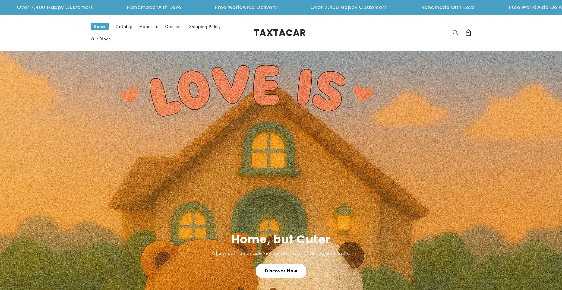 Website screenshot of Taxtacar.com