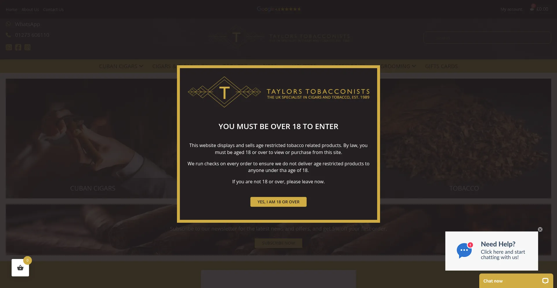 Taylors-tobacconists.co.uk