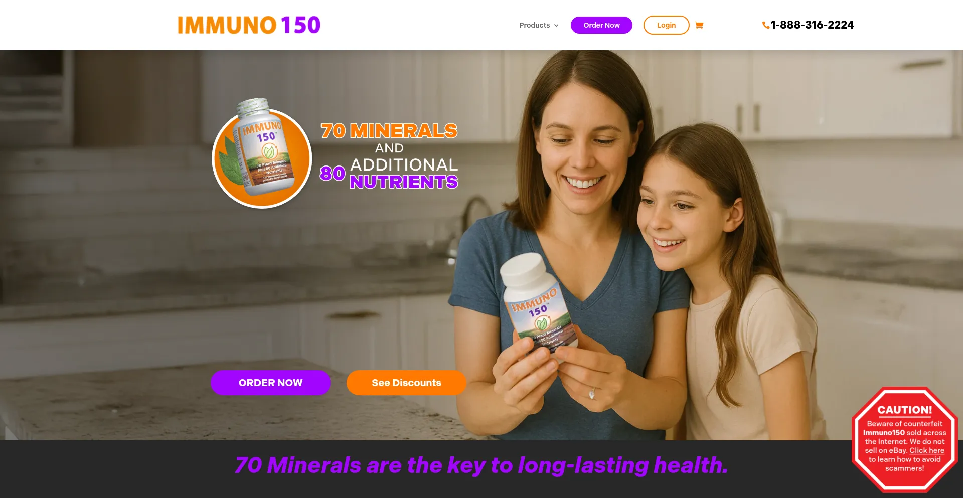 Website screenshot of Tbn150.com