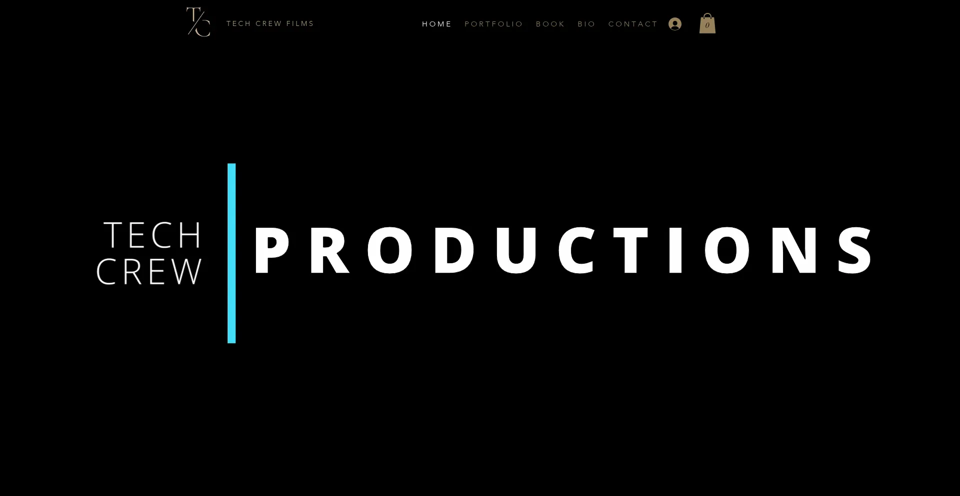 Website screenshot of Techcrewfilms.com