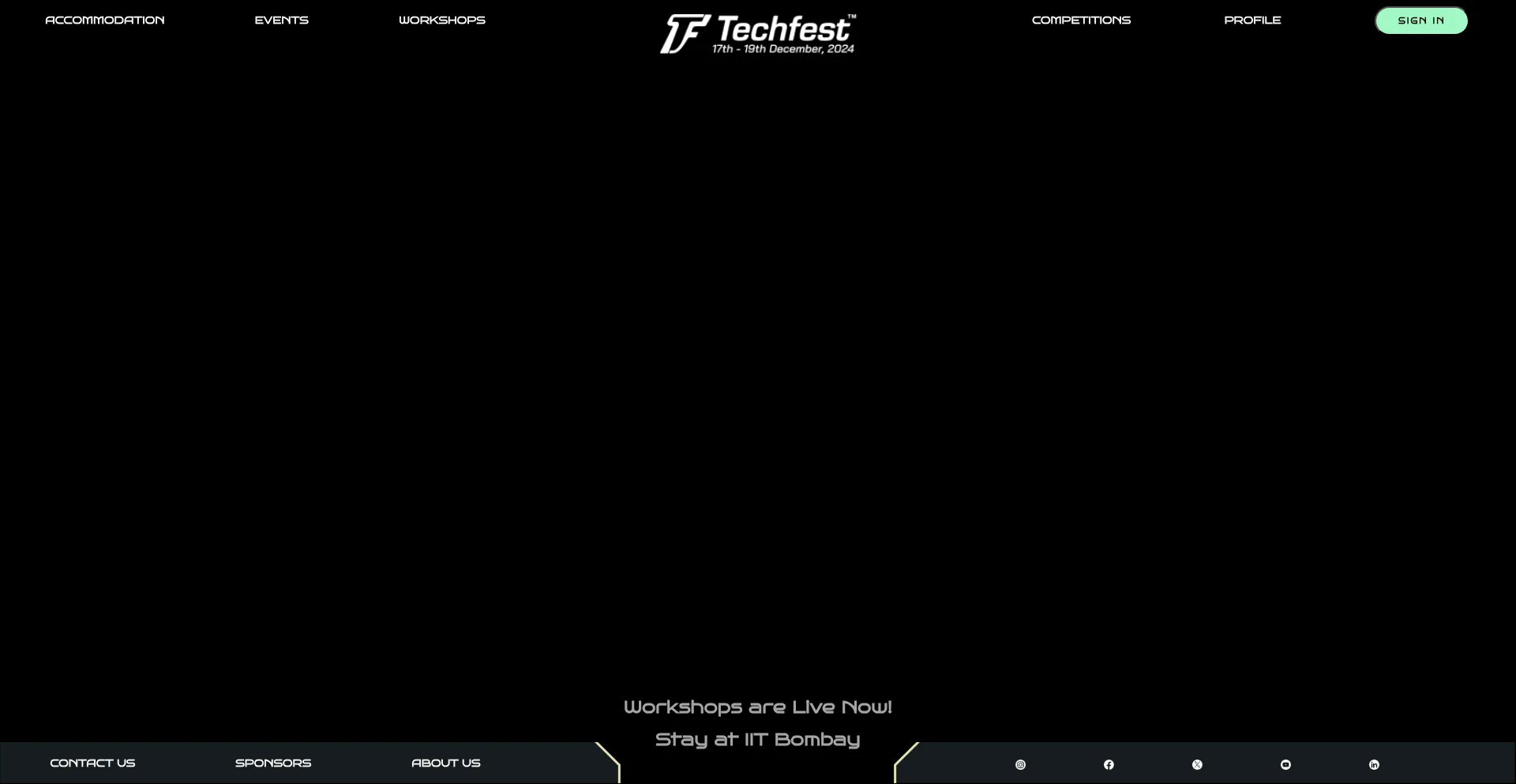 Website screenshot of Techfest.org