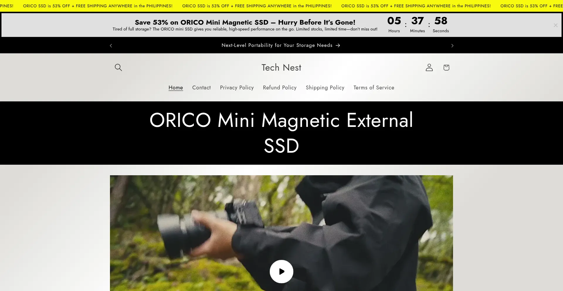 Website screenshot of Technestmnl.com