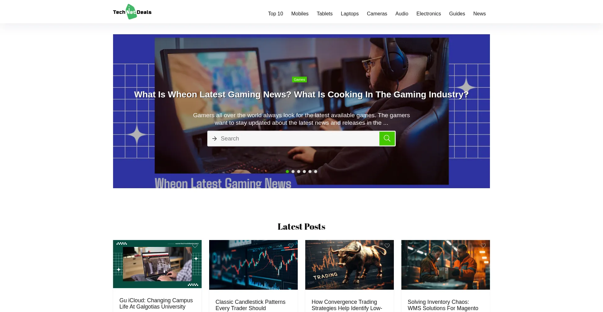 Website screenshot of Technetdeals.com