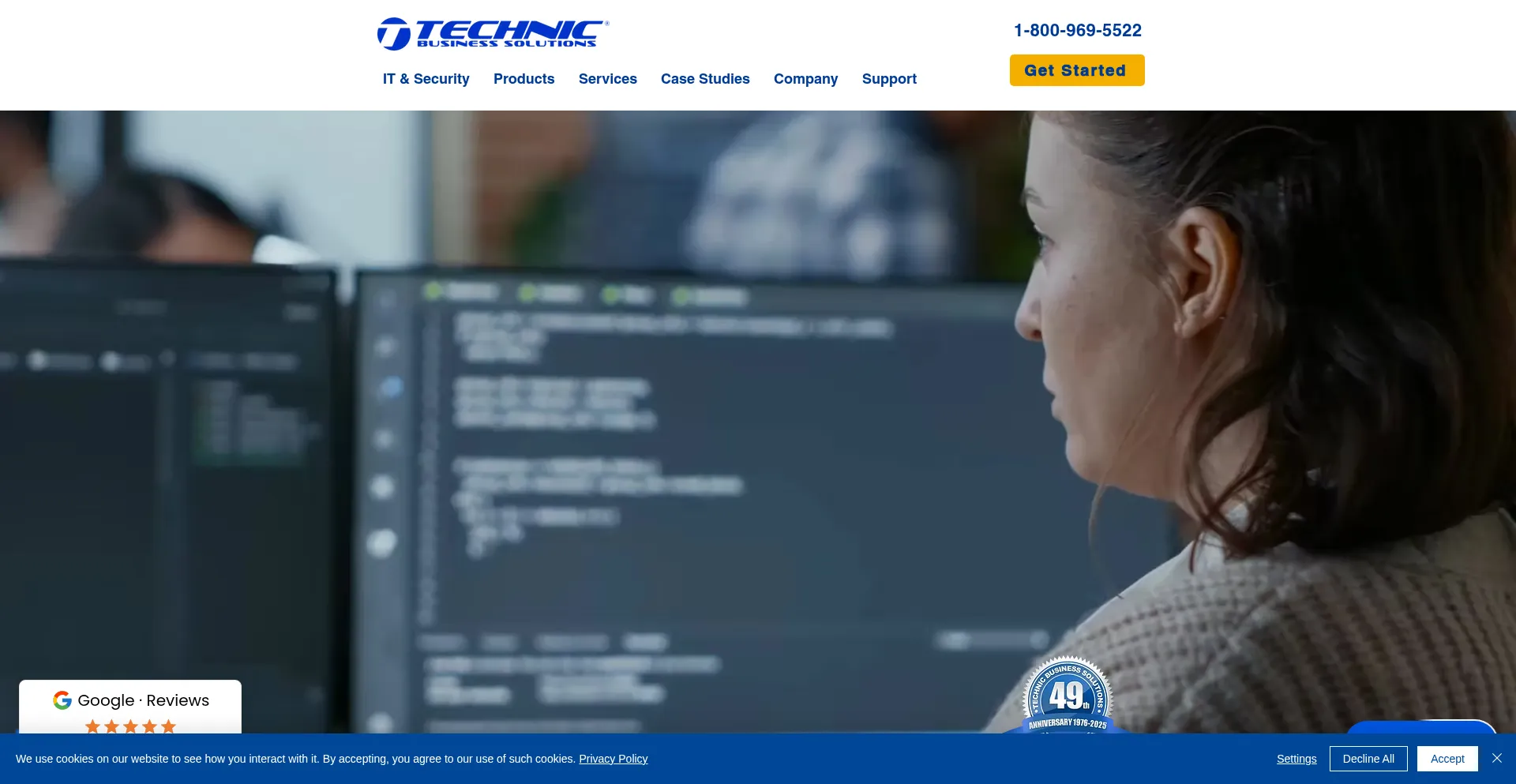 Website screenshot of Technic.net