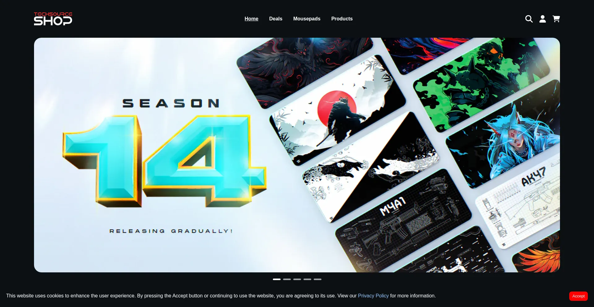 Website screenshot of Techsourceshop.com