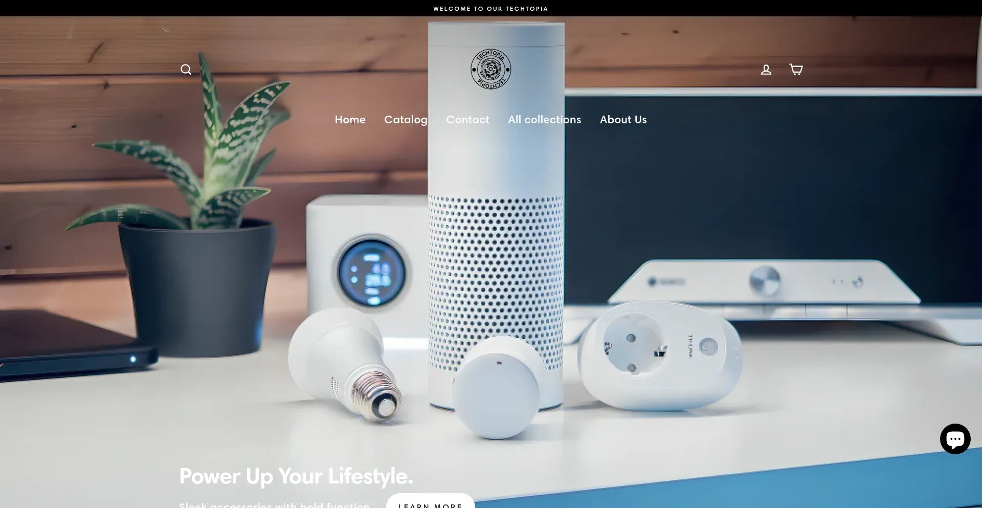 Website screenshot of Techtopia.shop