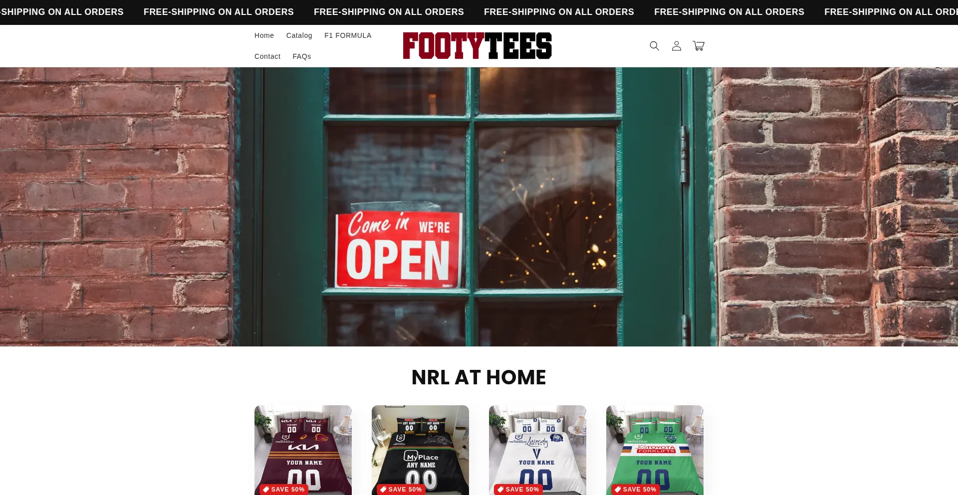 Website screenshot of Teesfooty.co