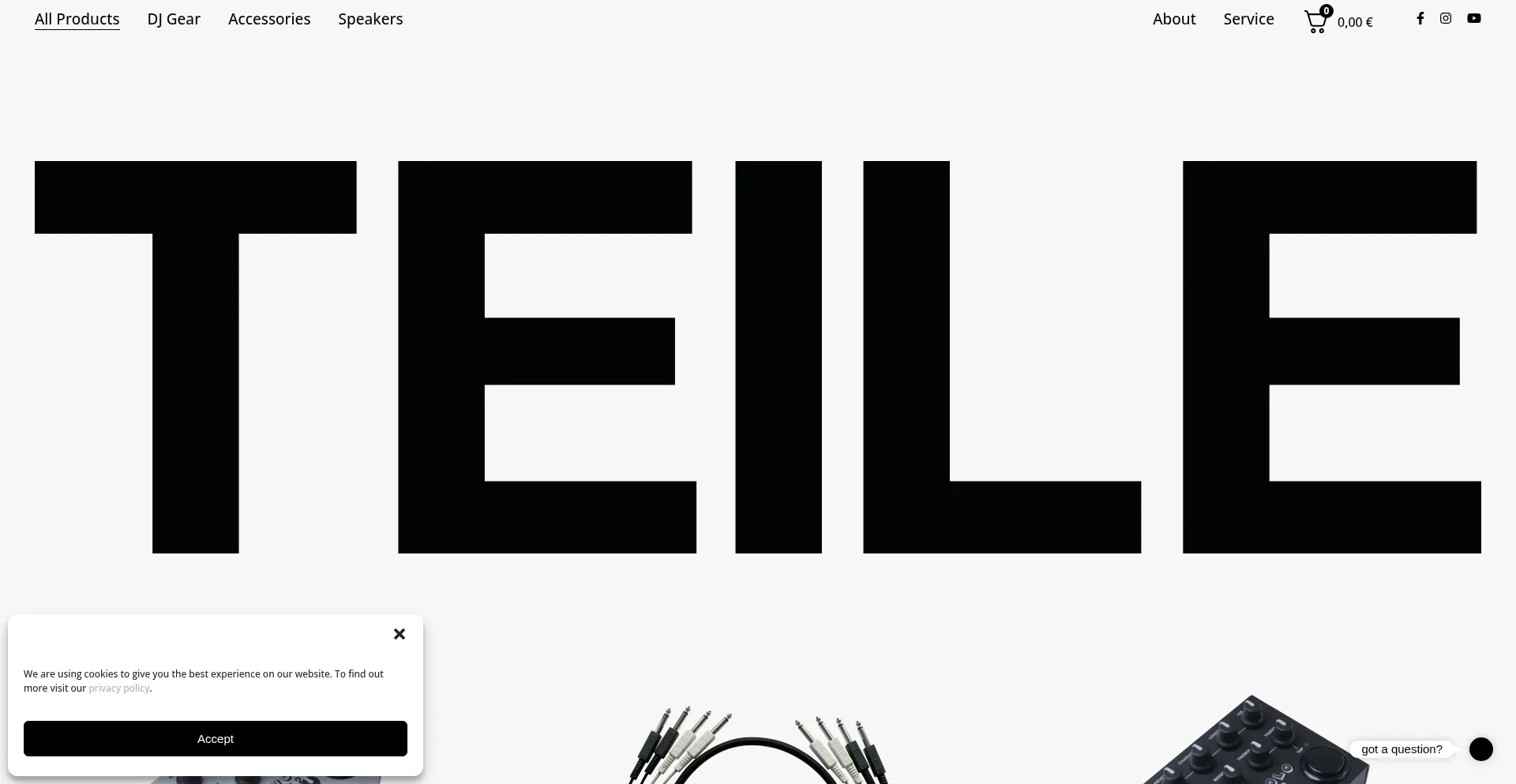 Website screenshot of Teile-elektronik.com