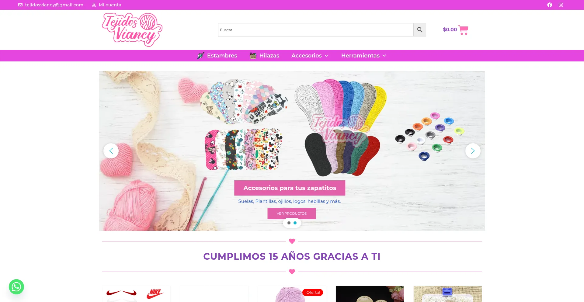 Tejidosvianey.com