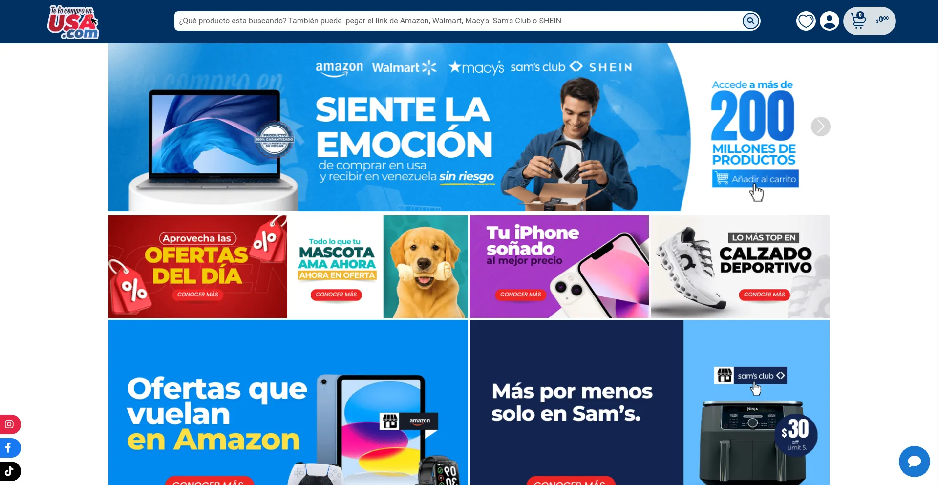 Website screenshot of Telocomproenusa.com
