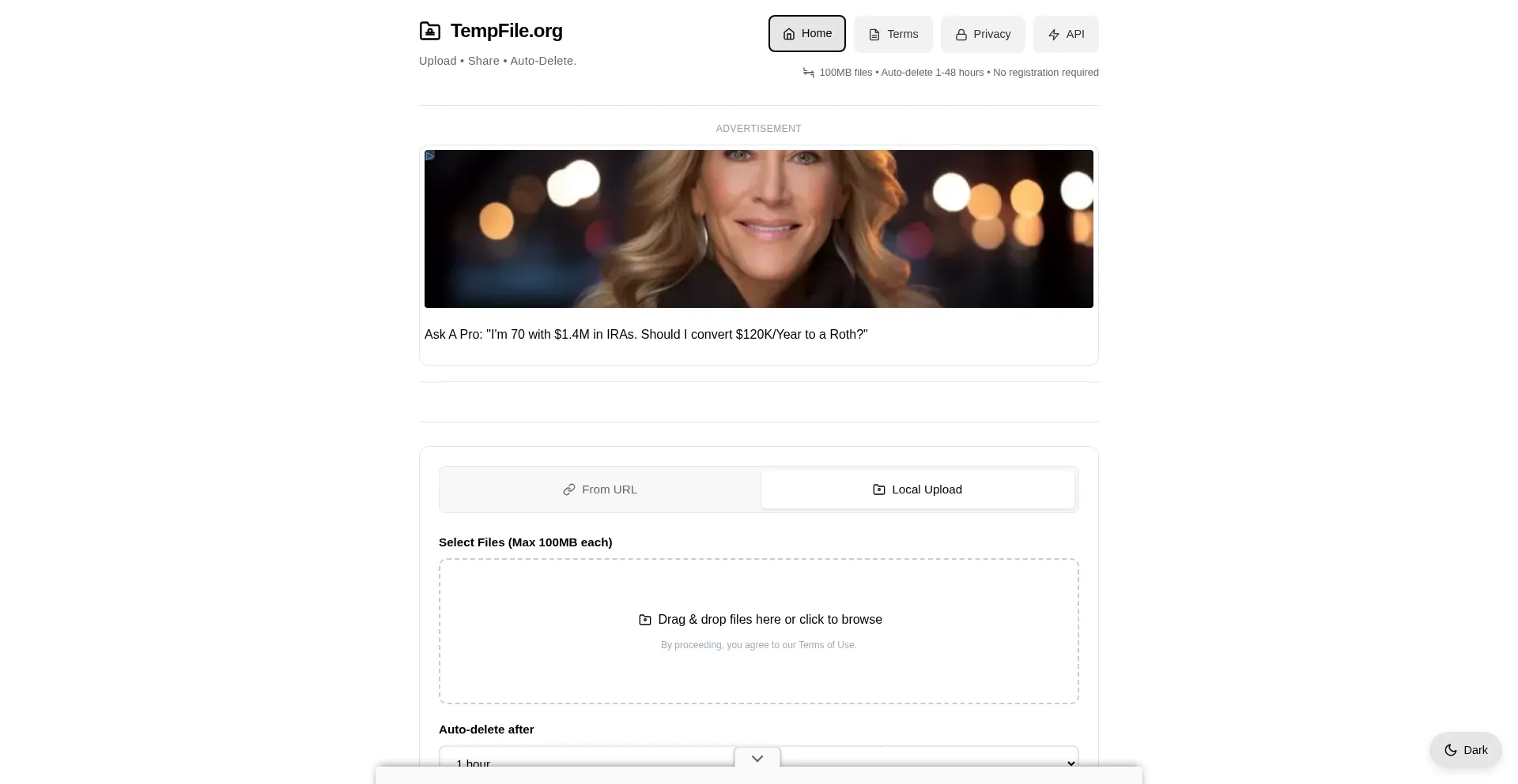 Tempfile.org