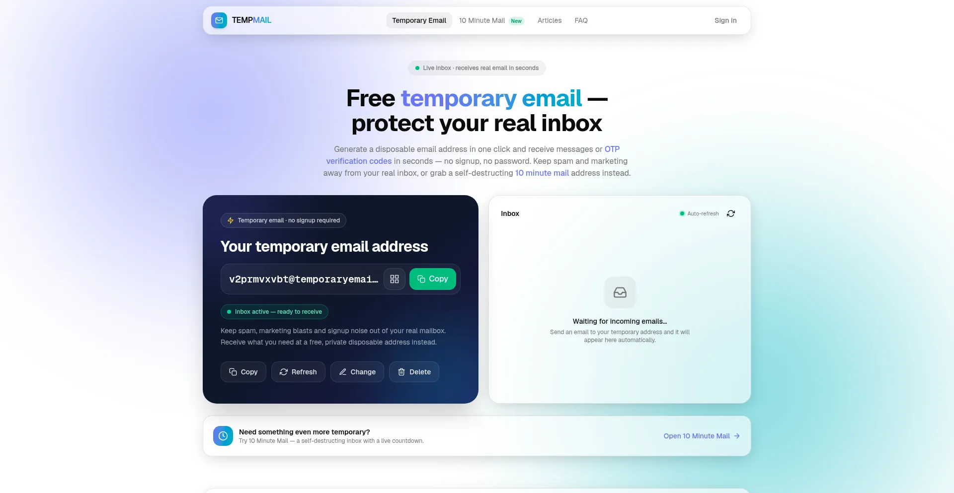 Temporaryemail.cc
