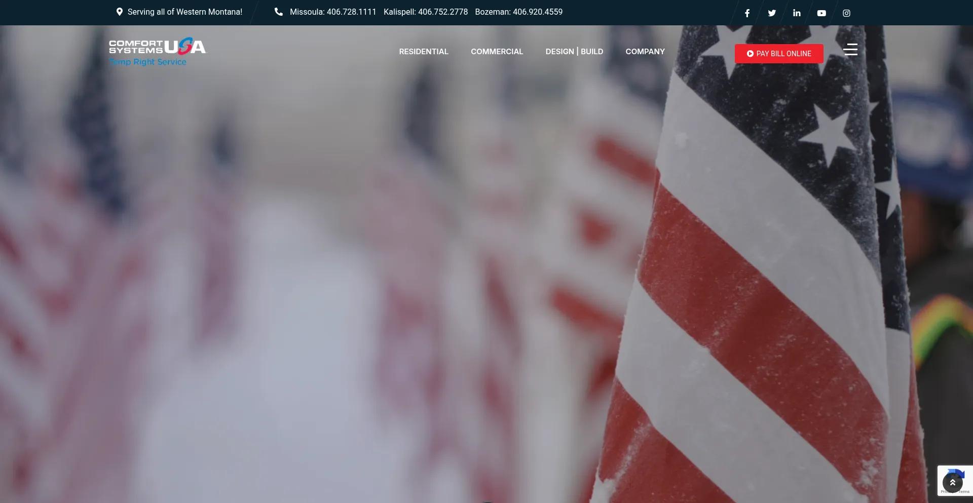 Website screenshot of Tempright.com