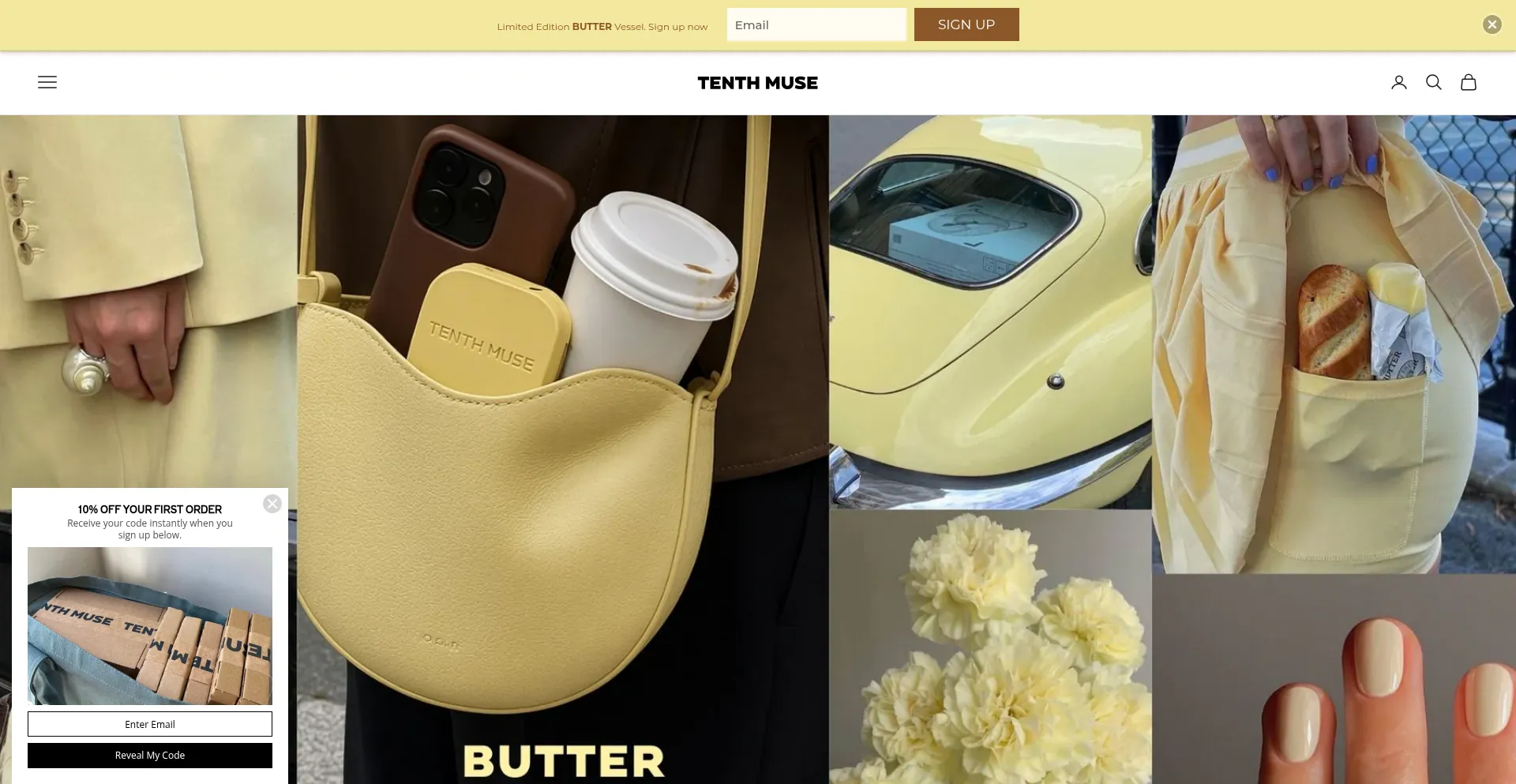 Website screenshot of Tenthmuselondon.com