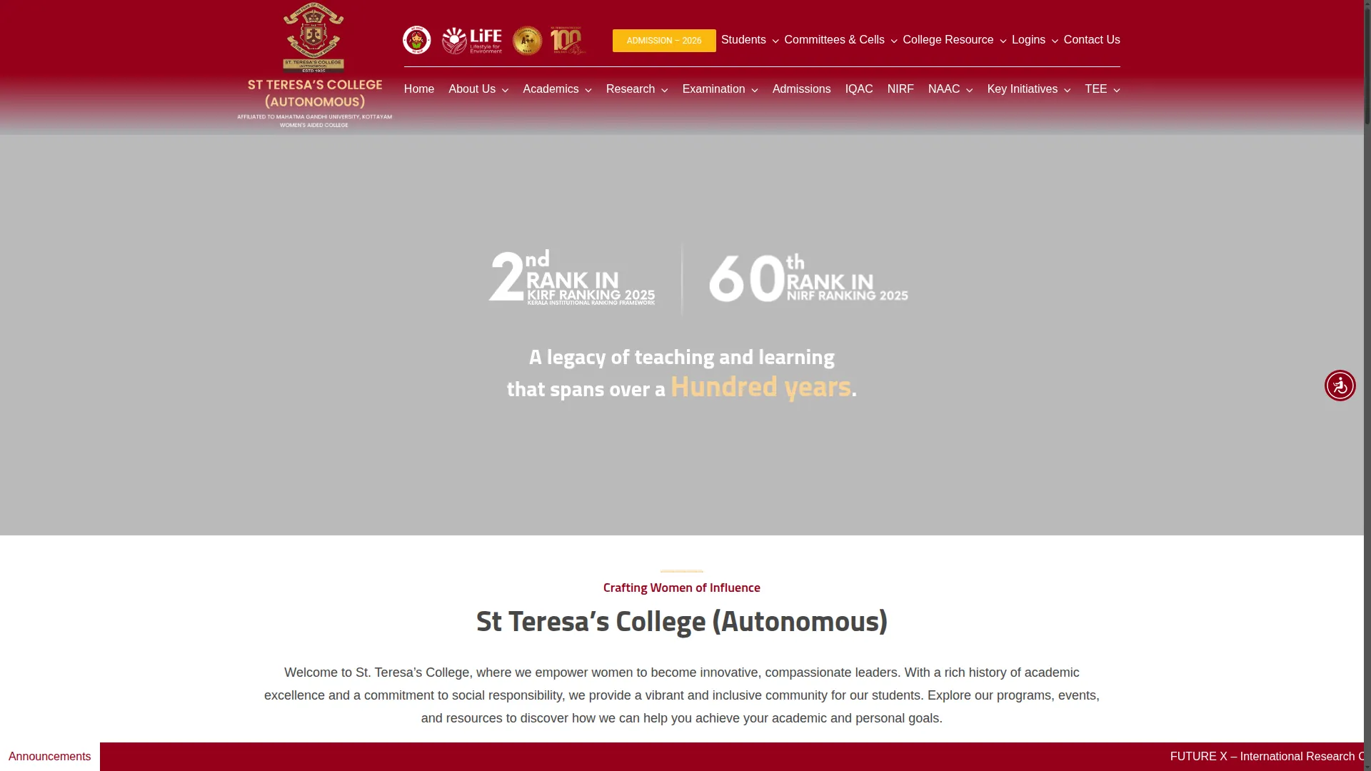 Teresas.ac.in