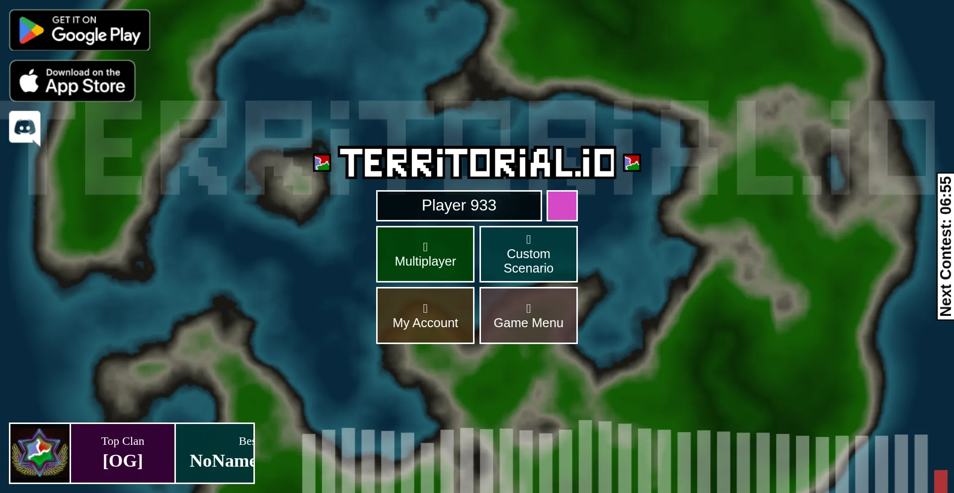 Website screenshot of Territorial.io